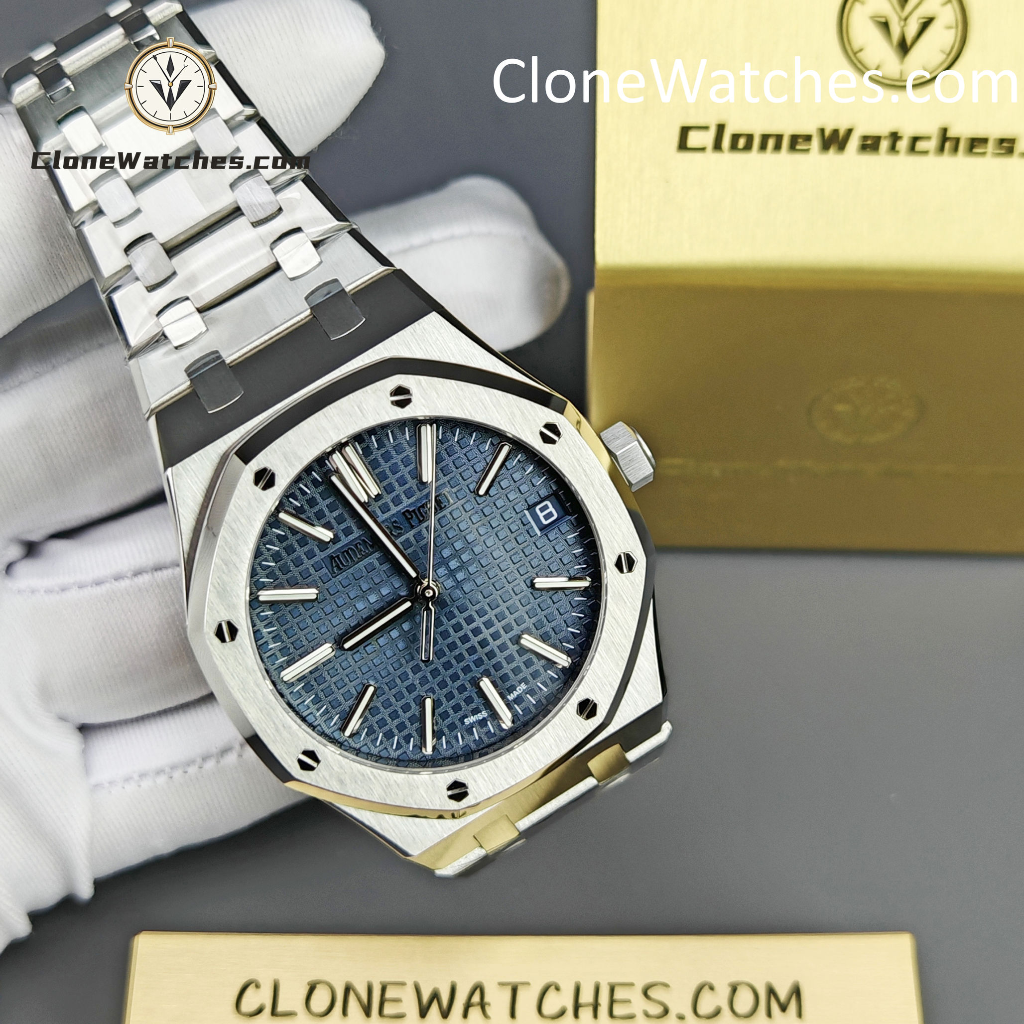 Audemars Piguet Super Clone Watches 1:1 Royal Oak 15510 Blue Dial 41MM Selfwinding
