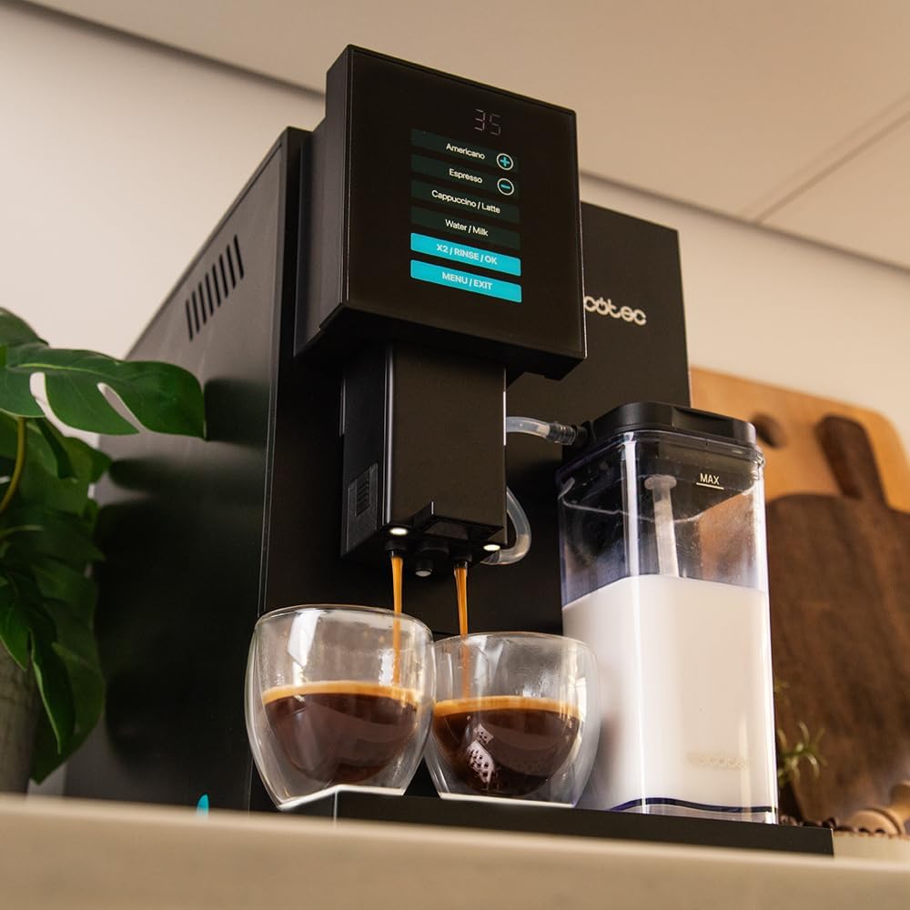 Cafetière superautomatique 1350W thermoblock 19 bars moulin intégré