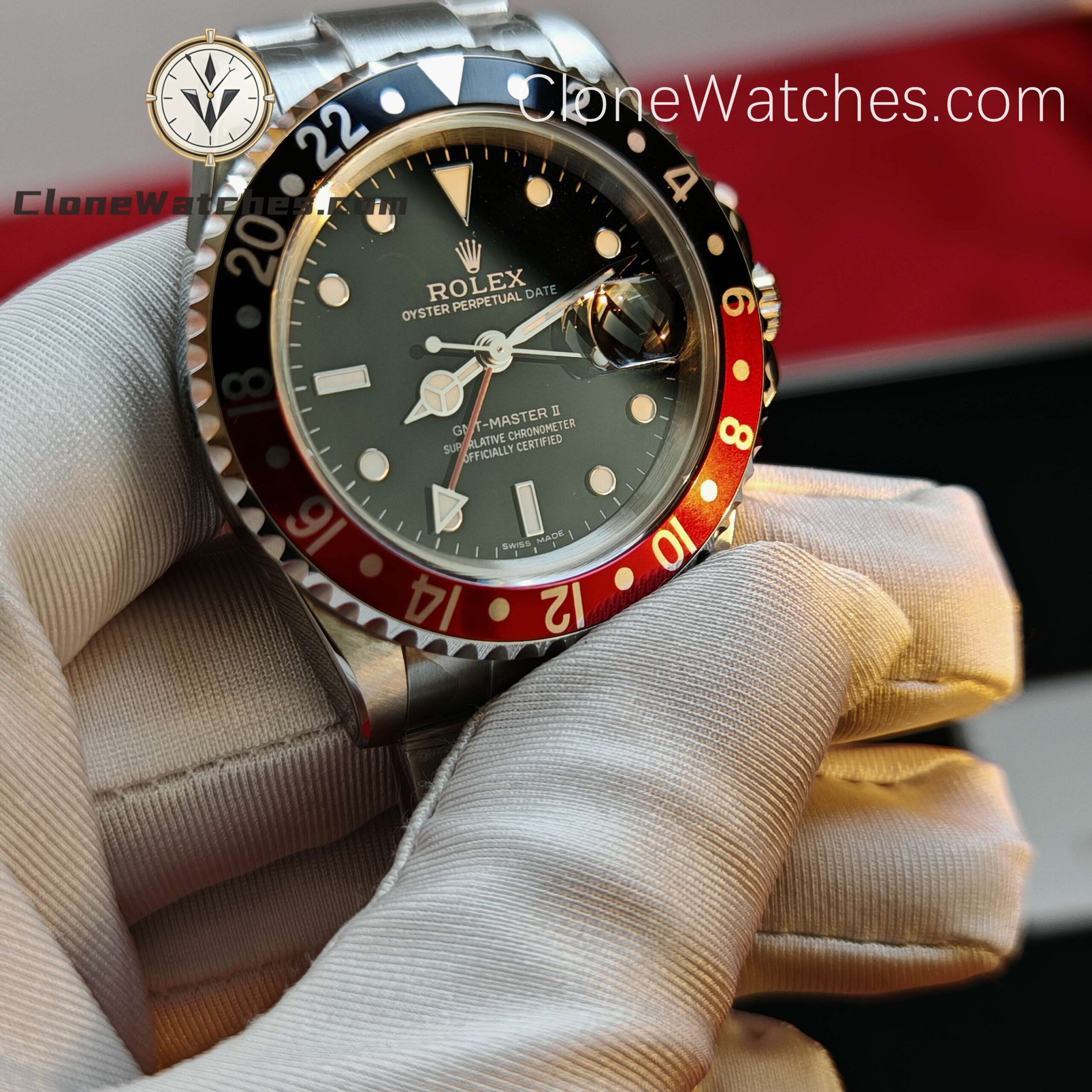 Rolex Super Clone Watches 1:1 Coke GMT Master II 16710 Oyster 3186 Movement