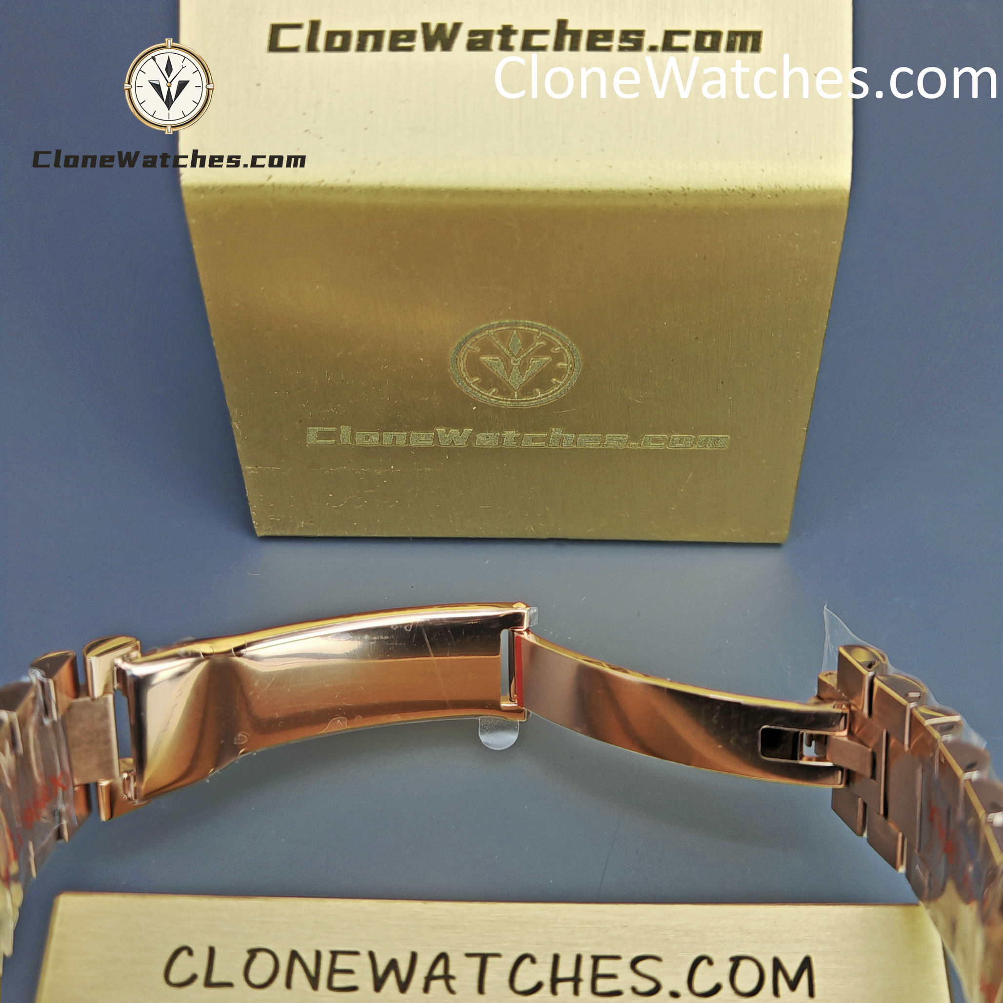 Rolex Super Clone Watches 1:1 Day Date 18K Rose Gold Grey Roman Dial 40mm m228235-0055 3255 Movement