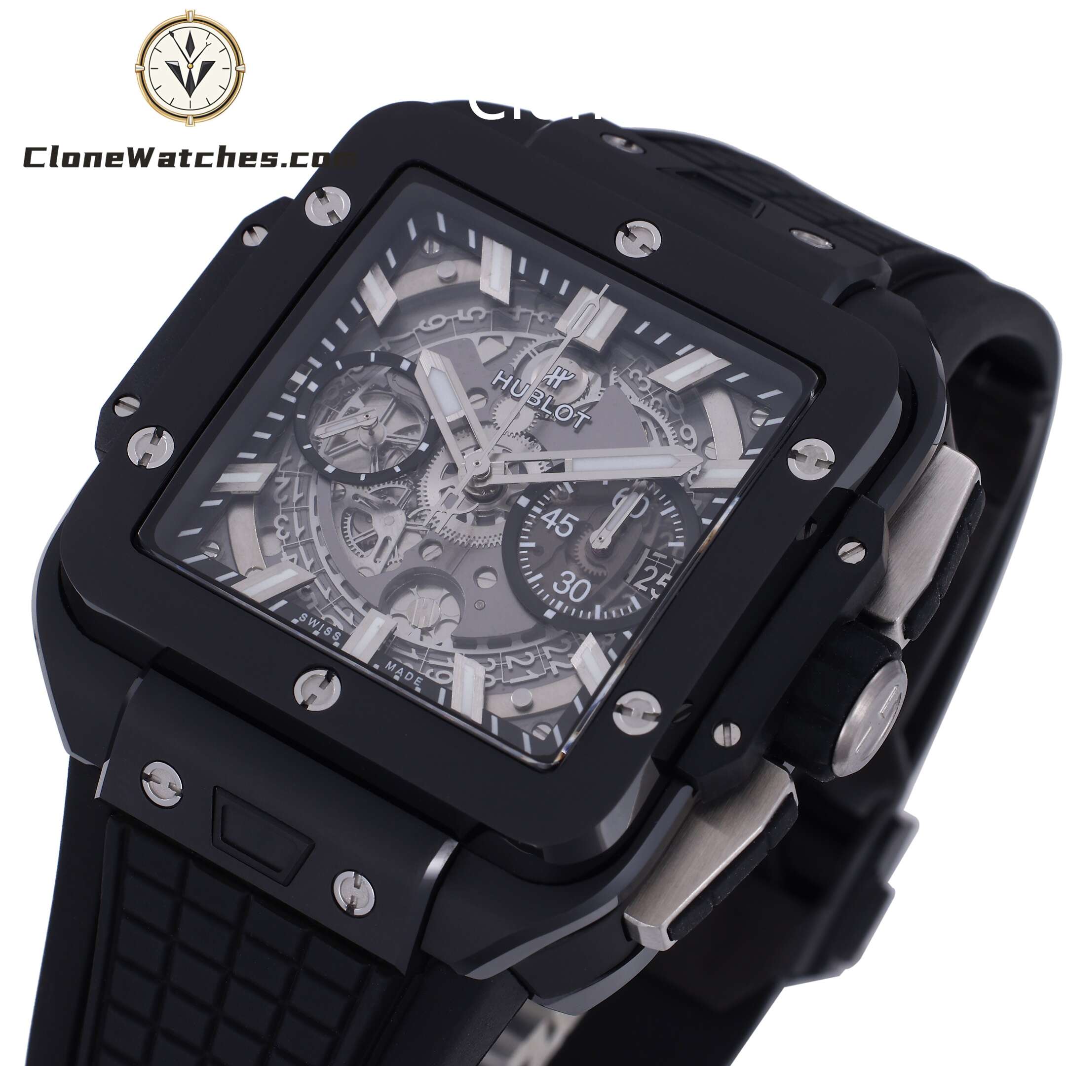 Hublot Super Clone Watches 1:1 Square Bang Unico Black Magic 42MM 821.CI.0170.RX