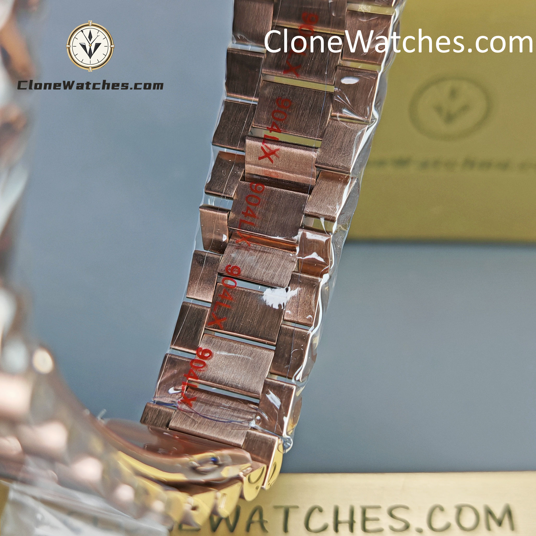 Rolex Super Clone Watches 1:1 Day Date Rose Gold Brown Roman Dial 36mm m128235-0075 3255 Movement