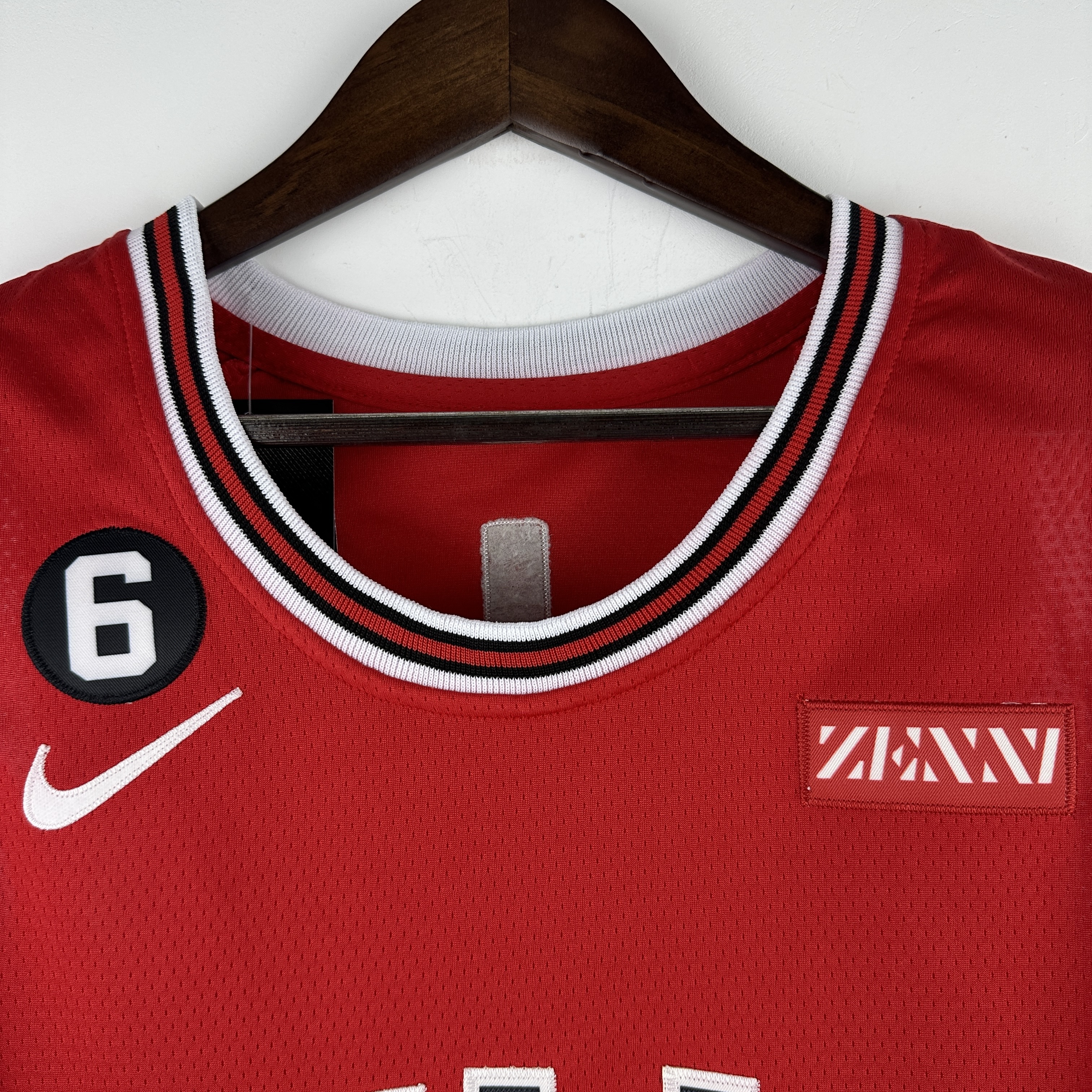 Embroidered Bulls Red No. 11 DeRozan