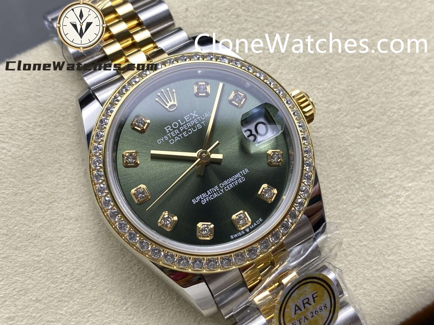 Rolex Super Clone Watches 1:1 DateJust m278383rbr-0030 Jubilee 31MM 2236 Movement