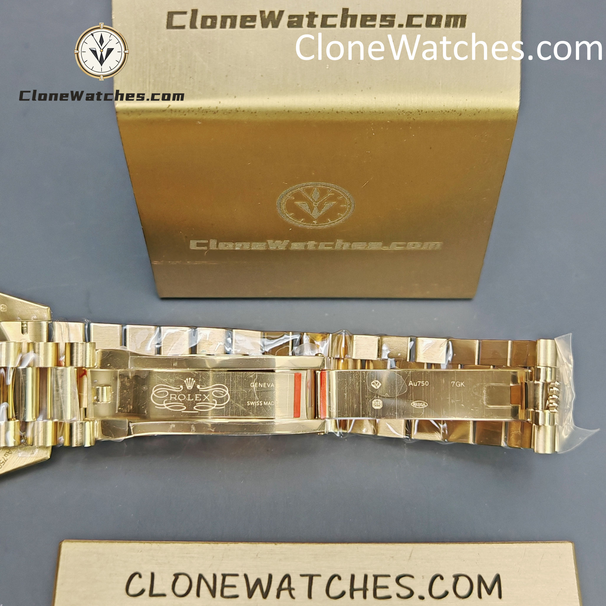 Rolex Super Clone Watches 1:1 Day Date 18K Gold Diamond Dial 40mm m228238-0005 3255 Movement