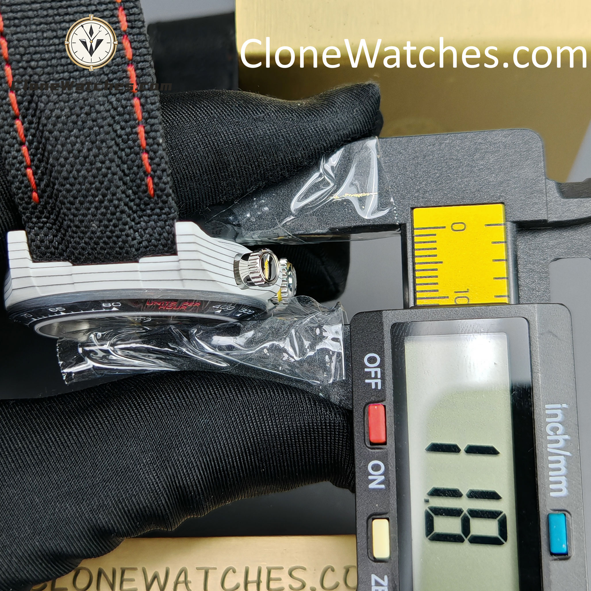 Modified Super Clone Watches 1:1 DIW Rolex Daytona 4130 Movement Black Strap