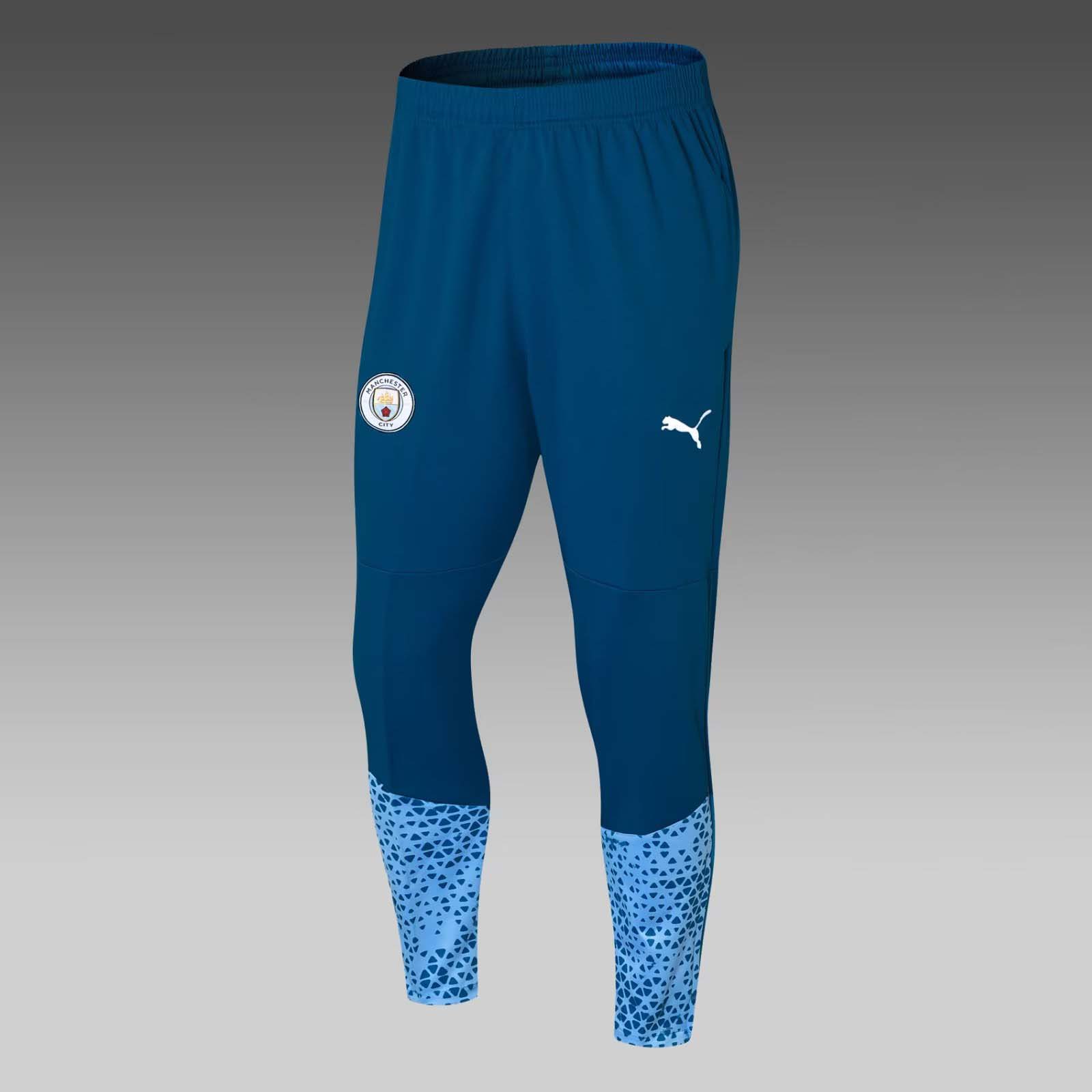 2023/2024 Manchester City Half-Pull Training Suit blue Football Shirt 1:1 Thai Quality Set