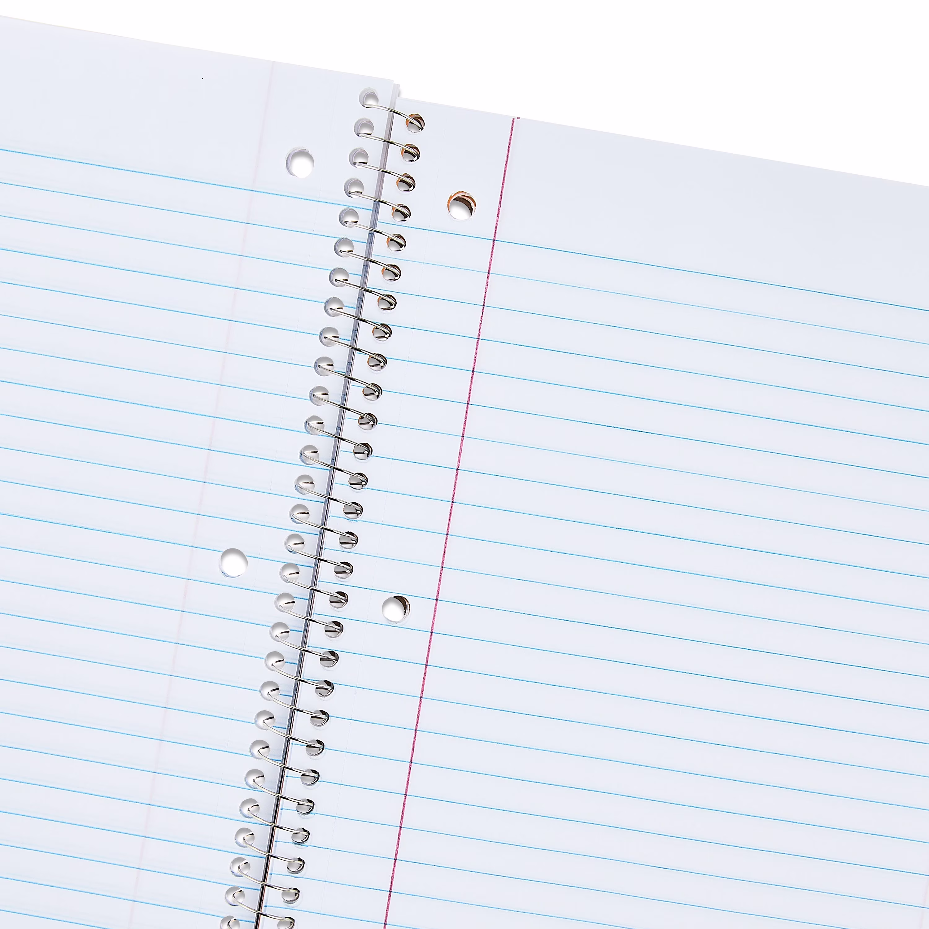 Pen+Gear Wide Ruled 3-Subject Notebook, 8 in x 10.5 in, Red, 120 Sheets