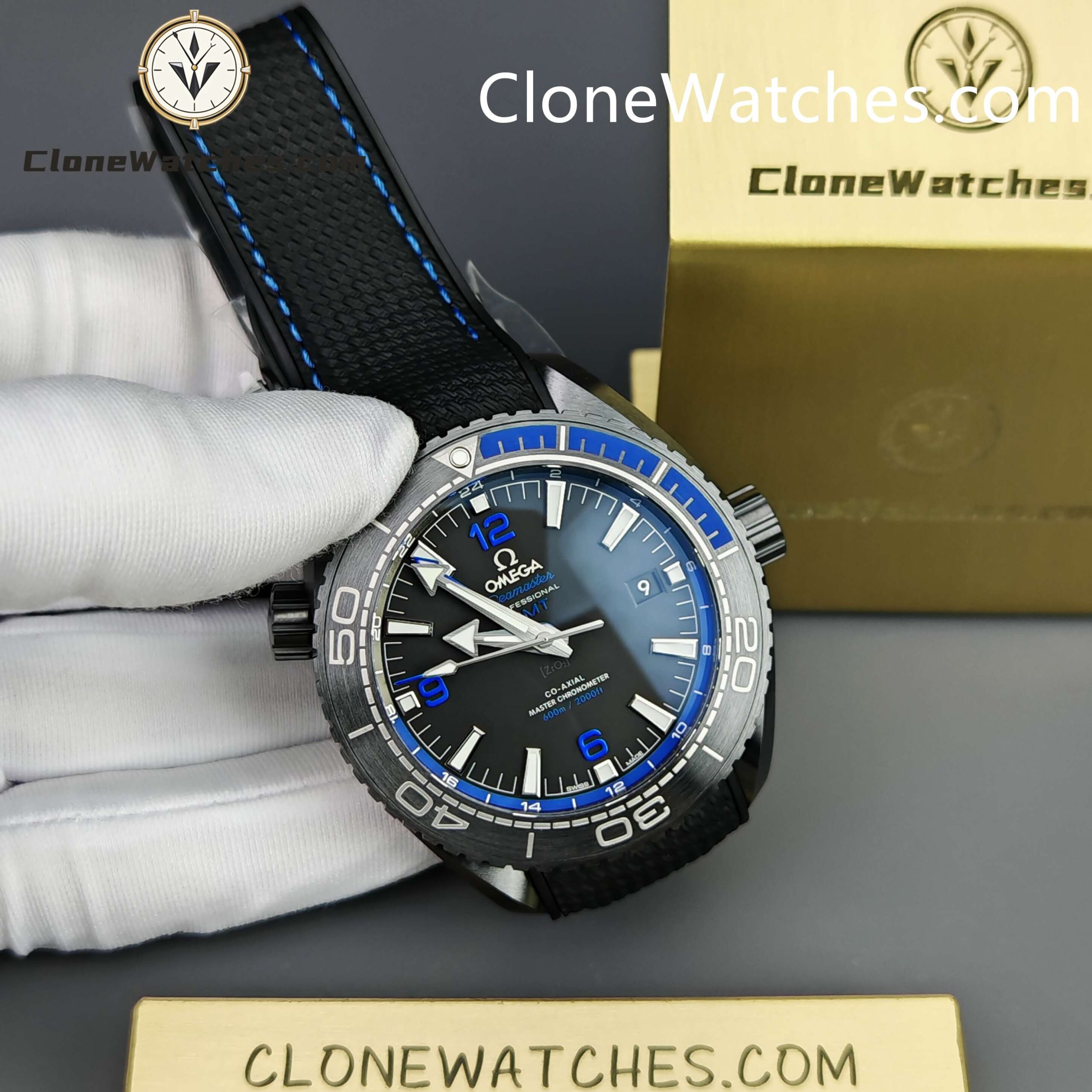 OMEGA Super Clone Watches 1:1 Seamaster Planet Ocean 600m Deep Black 215.92.46.22.01.002 45.5MM