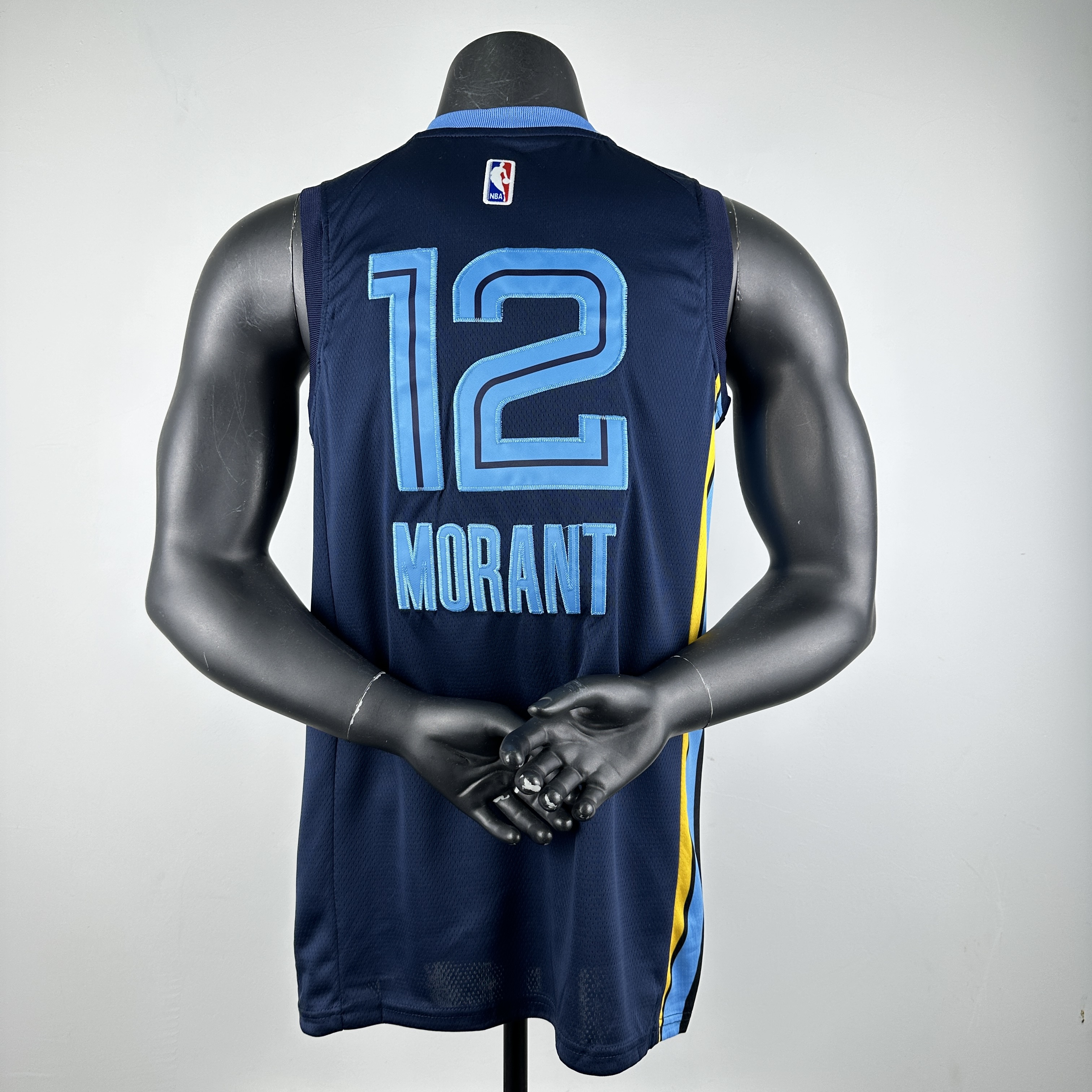 Embroidery Grizzlies Navy No. 12 Morant