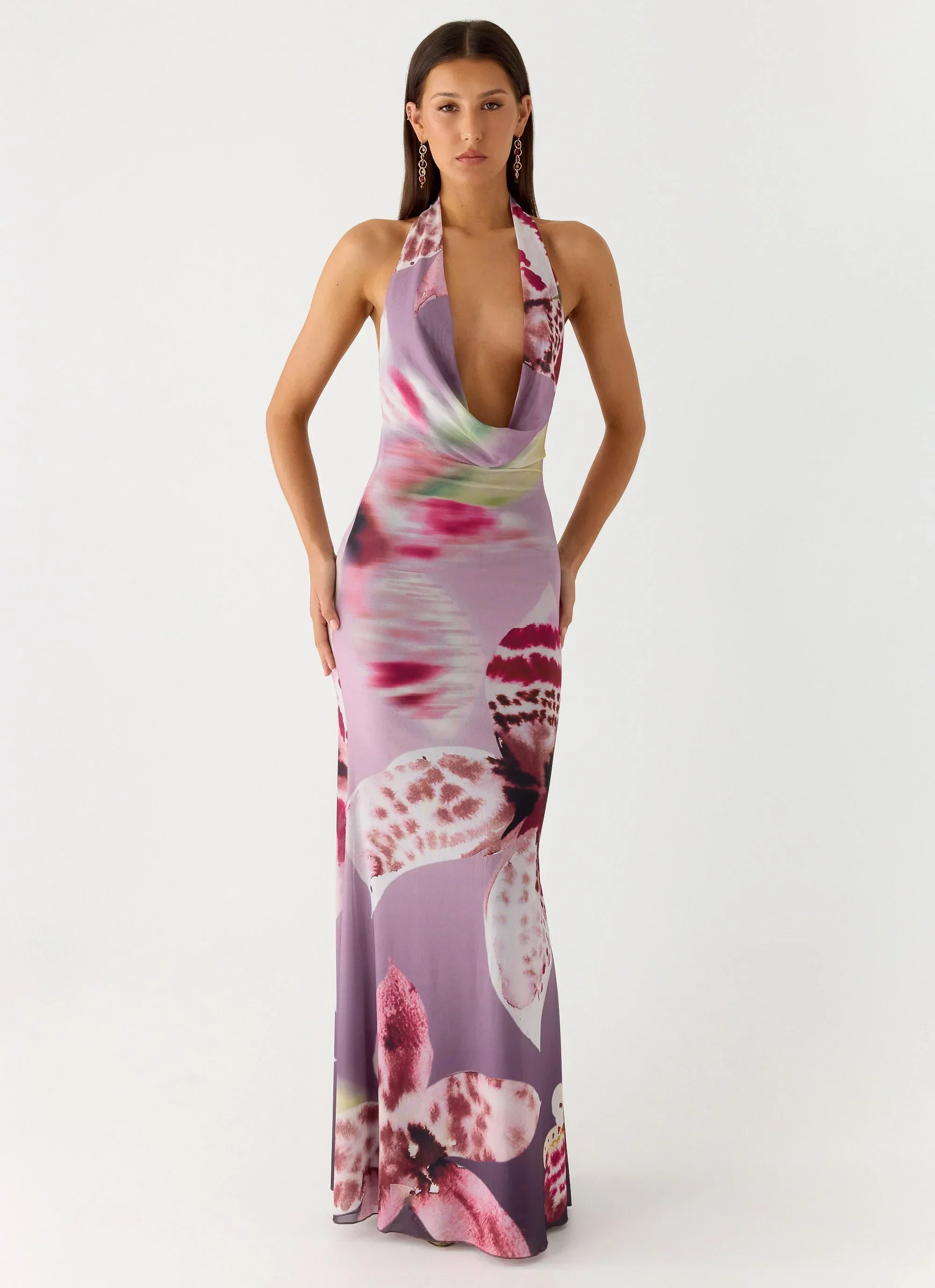 Like You Better Maxi Dress - Ombre Floral Affair