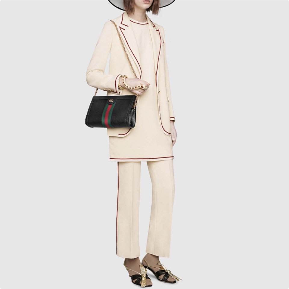 GUCCI Ophidia Sanall Suede&Leather