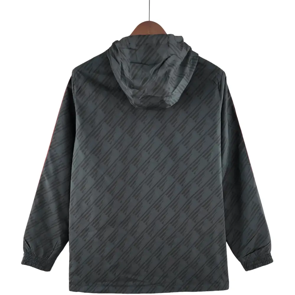 2022/2023 Manchester United Windbreaker Black Red Edge