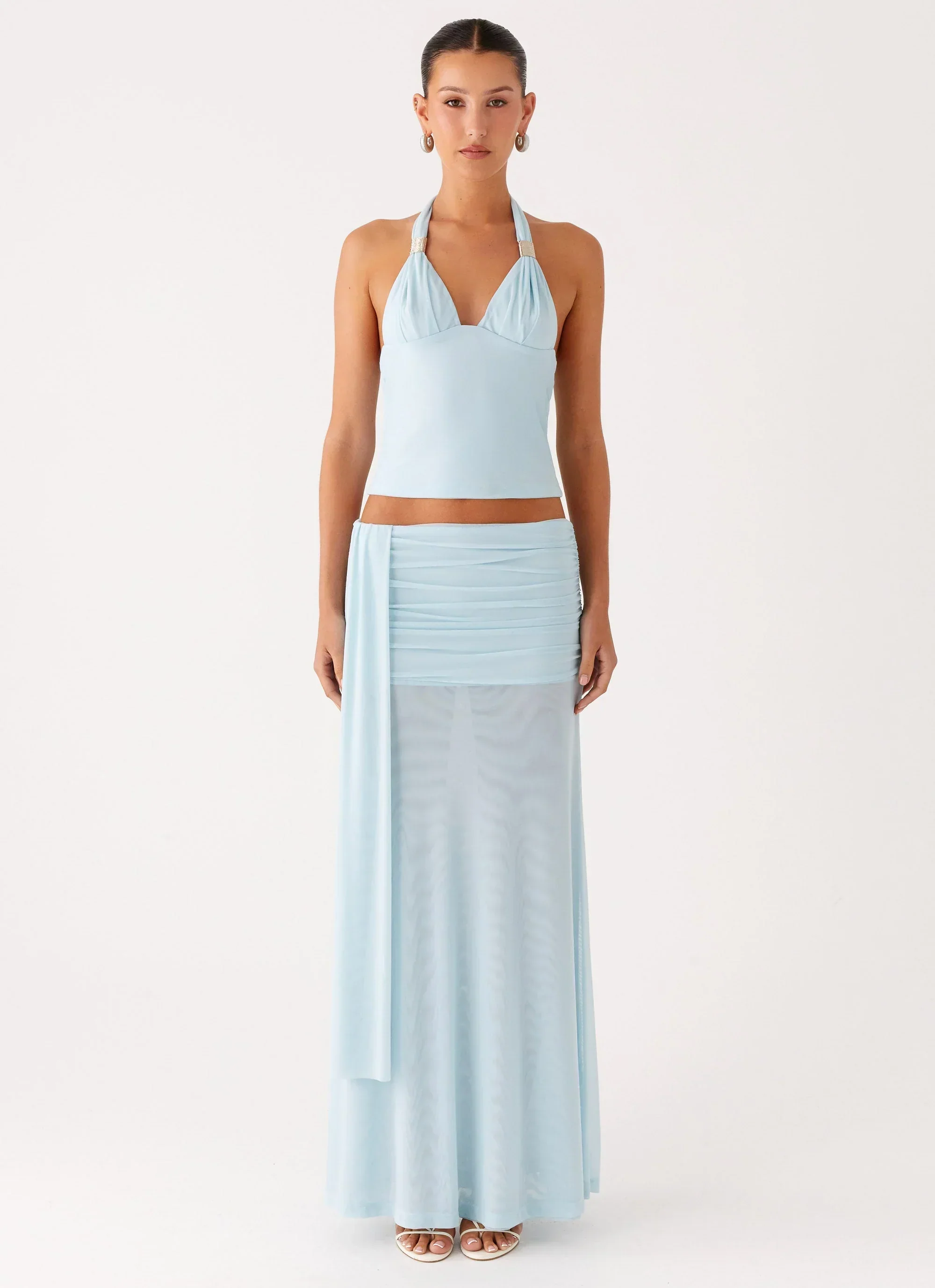 Blaze Halter Top - Blue