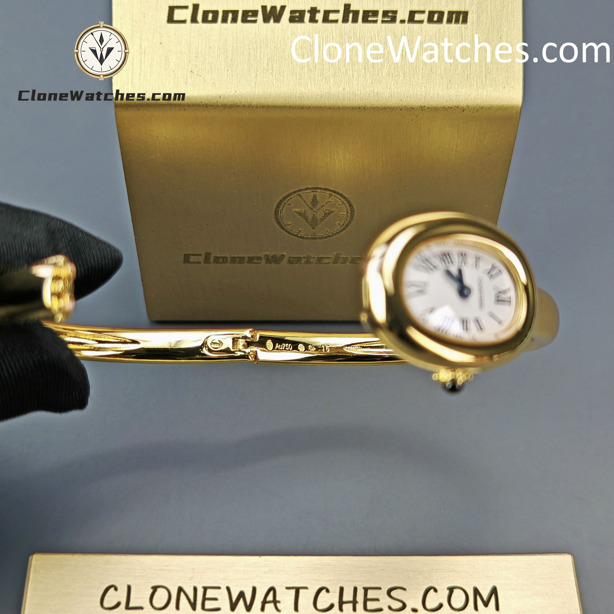 Cartier Super Clone Watches 1:1 Baignoire 18K Gold White Dial WGBA0018