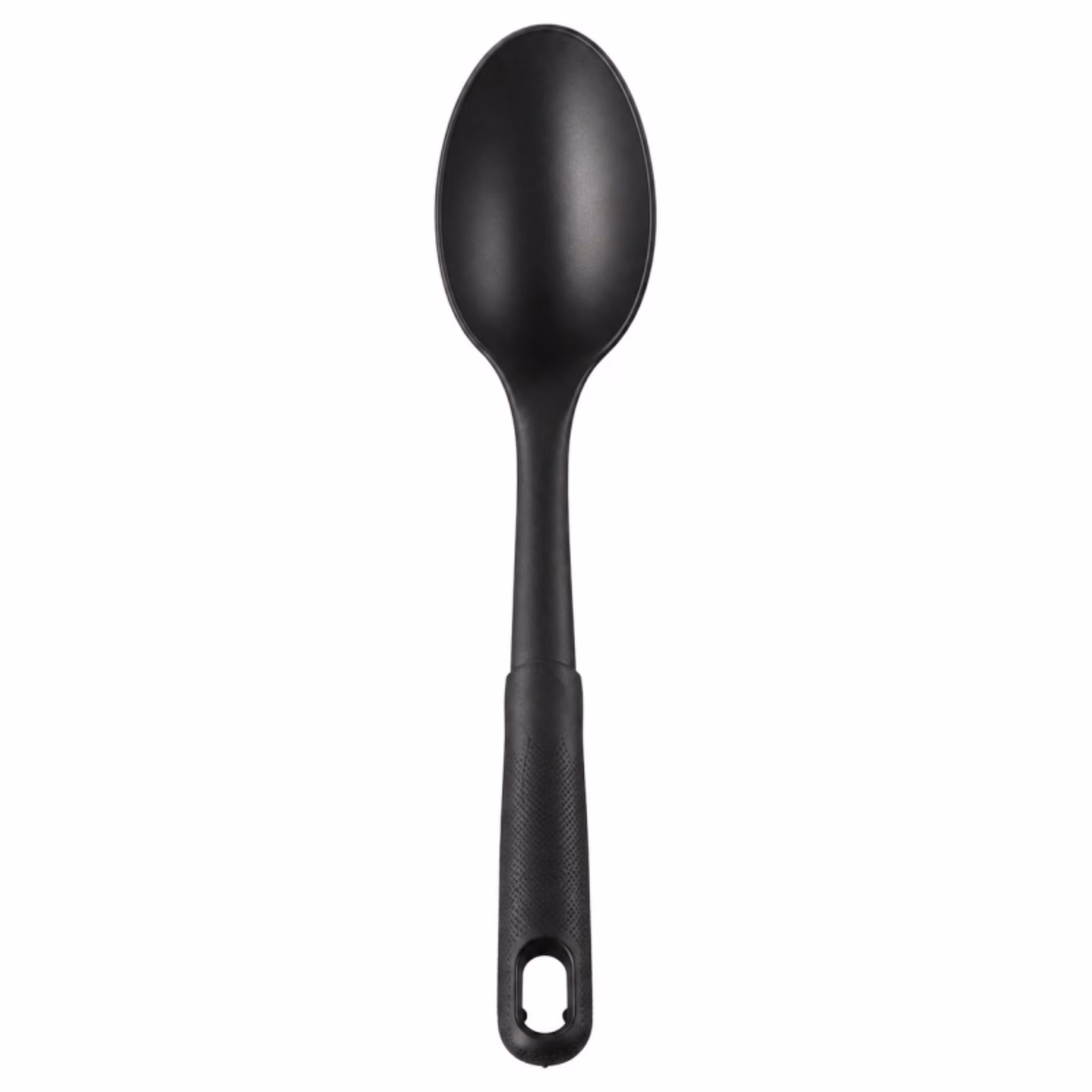 Mainstays Black Nylon Solid Spoon with Comfort Grip Handle, 12.6 Inch