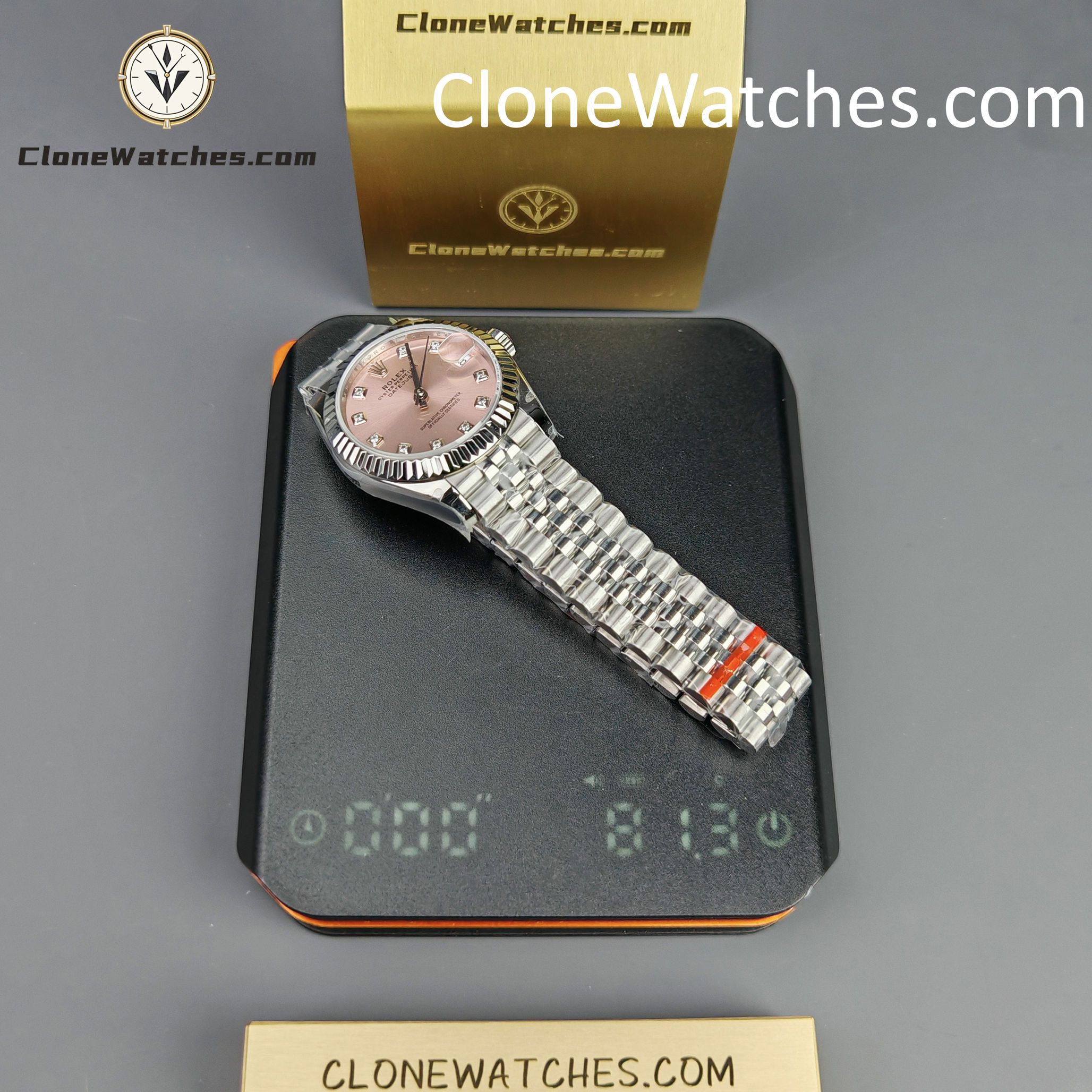 Rolex Super Clone Watches 1:1 DateJust Pink Dial M278274 – 0032 Jubilee 31MM 2236 Movement