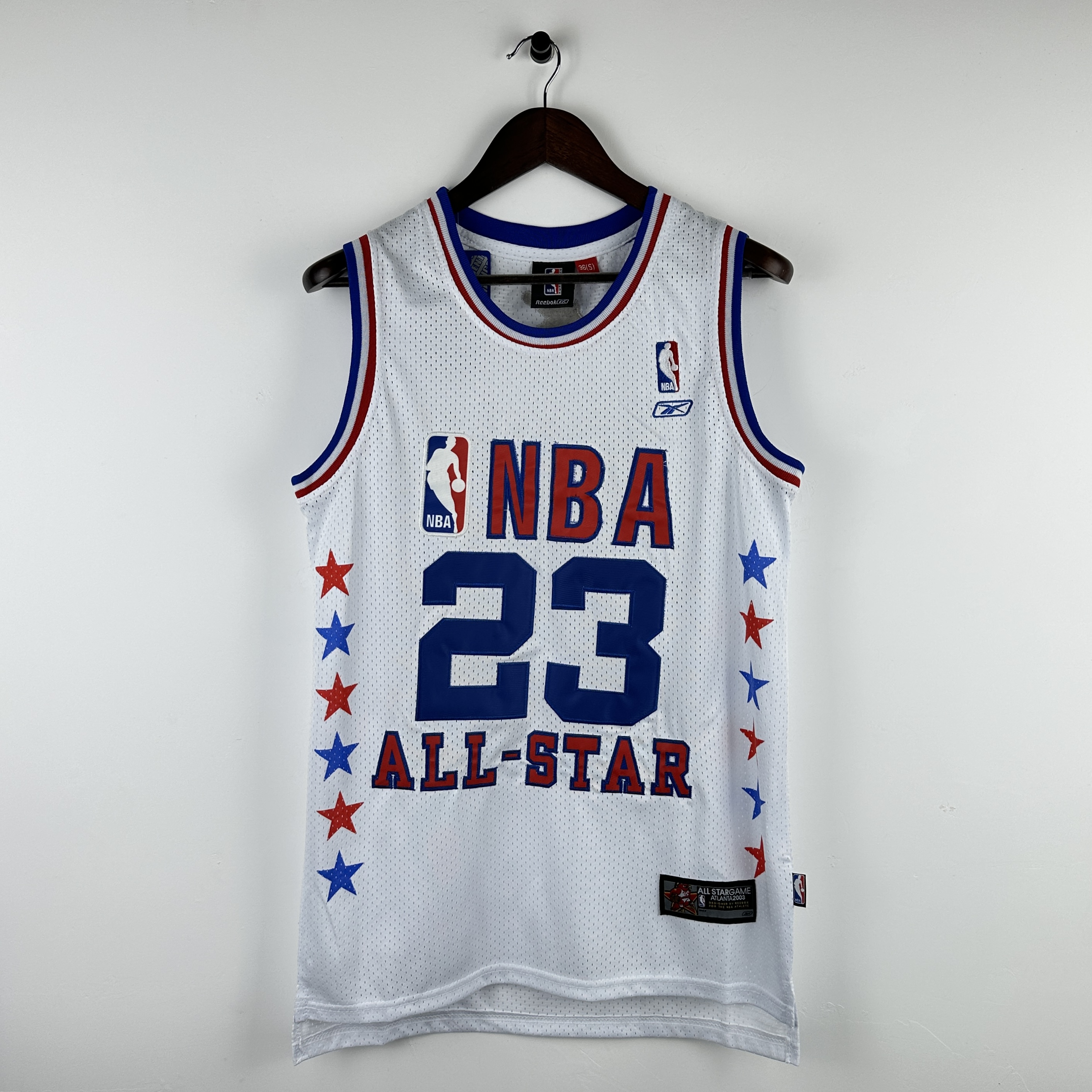 Embroidered MN Retro Jersey 03 Season All-Star White No. 23 Jordan