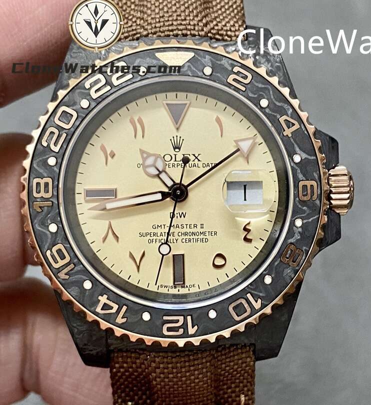 Modified Super Clone Watches 1:1 DIW Rolex GMT Master II “DE EVEROSE” 3285 Movement