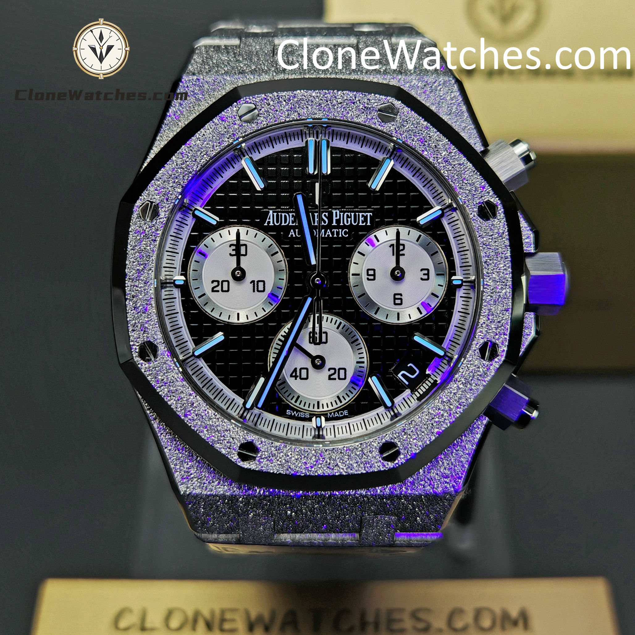 Audemars Piguet Super Clone Watches 1:1 Royal Oak Black & Silver Dial 26239BC Selfwinding Chronograph