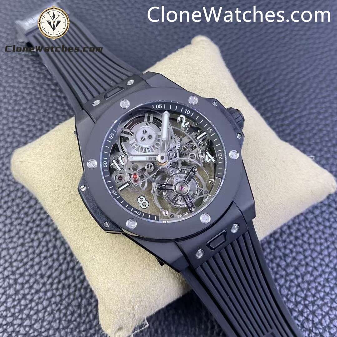 Hublot Super Clone Watches 1:1 Big Bang Tourbillon Automatic Black Magic 419.CI.0170.RX