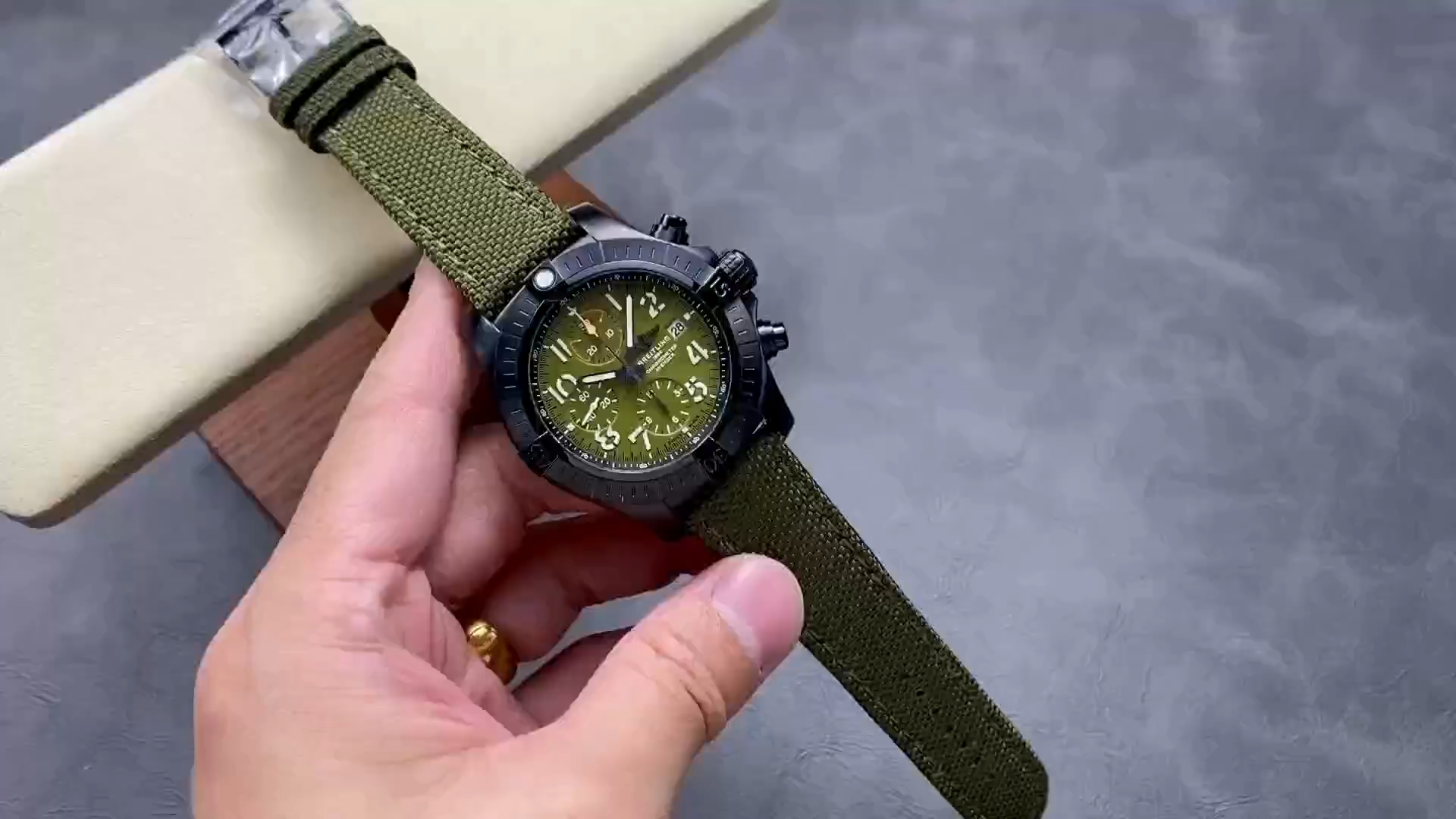 Breitling Avenger Chronograph 45MM Night Mission V13317101L1X1 1:1 Clone Green Dial
