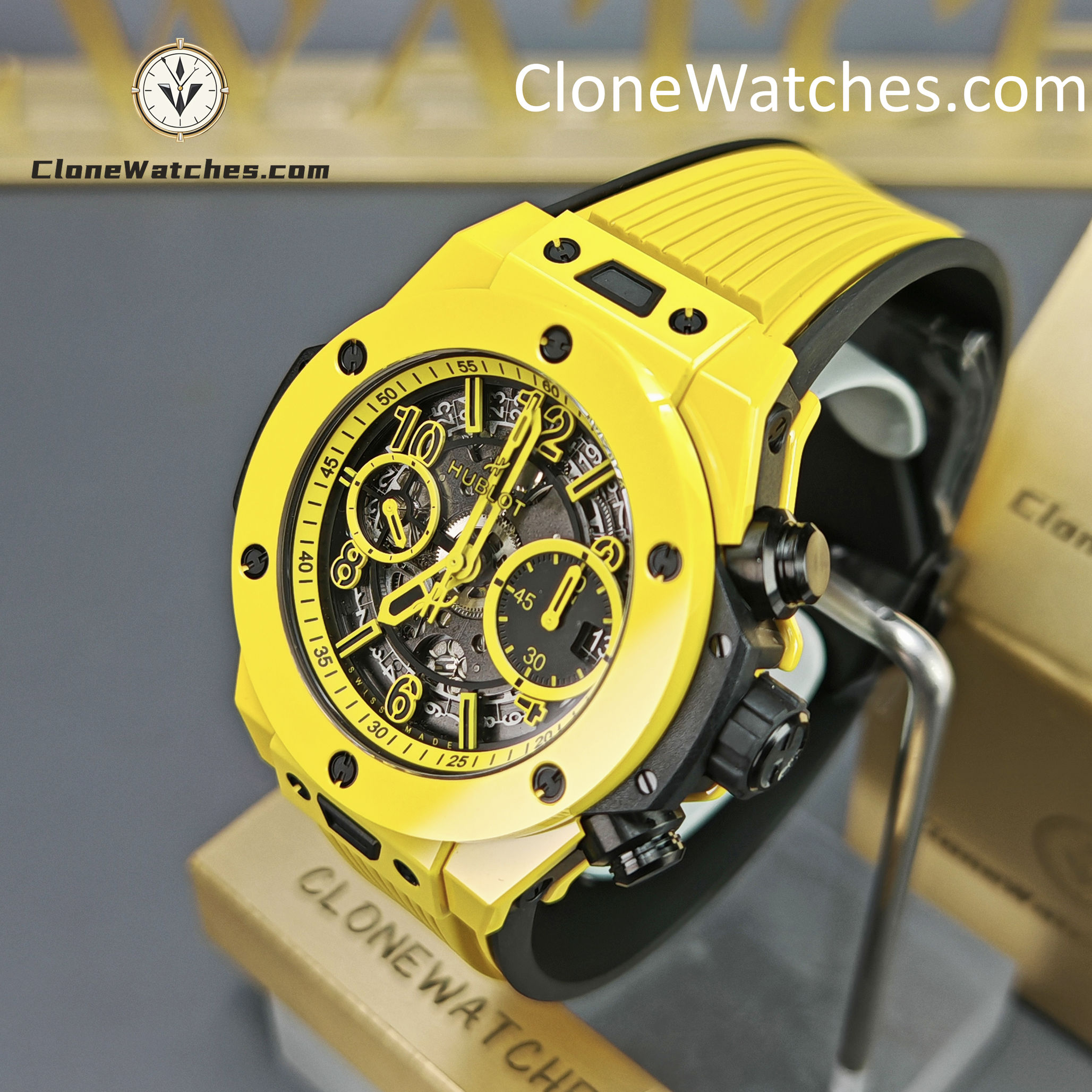 Hublot Super Clone Watches 1:1 Big Bang Unico Yellow Magic 42MM 441.CY.471Y.RX