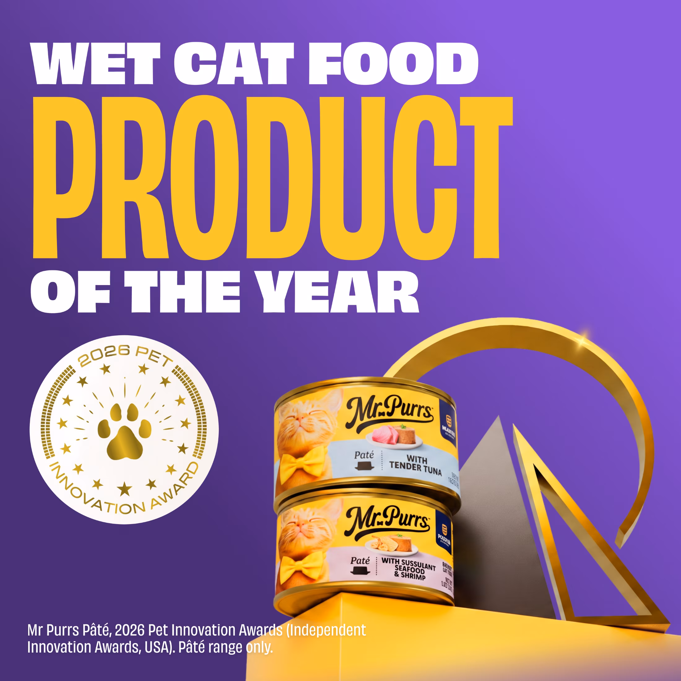Mr Purrs Seafood & Shrimp Pate Wet Cat Food, 3 oz Can
