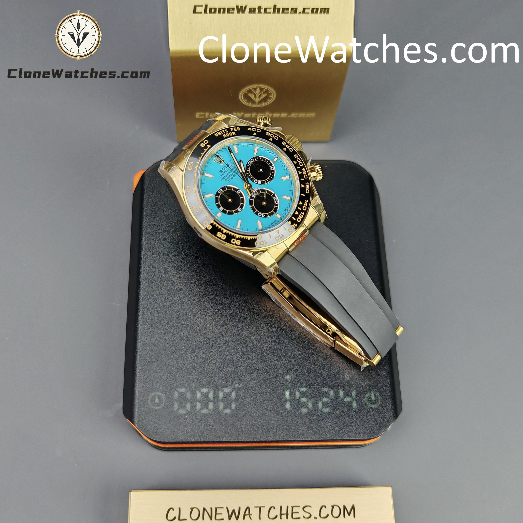 Rolex Super Clone Watches 1:1 Daytona 18K Yellow Gold Plating M126518LN-0014 4131 Movement