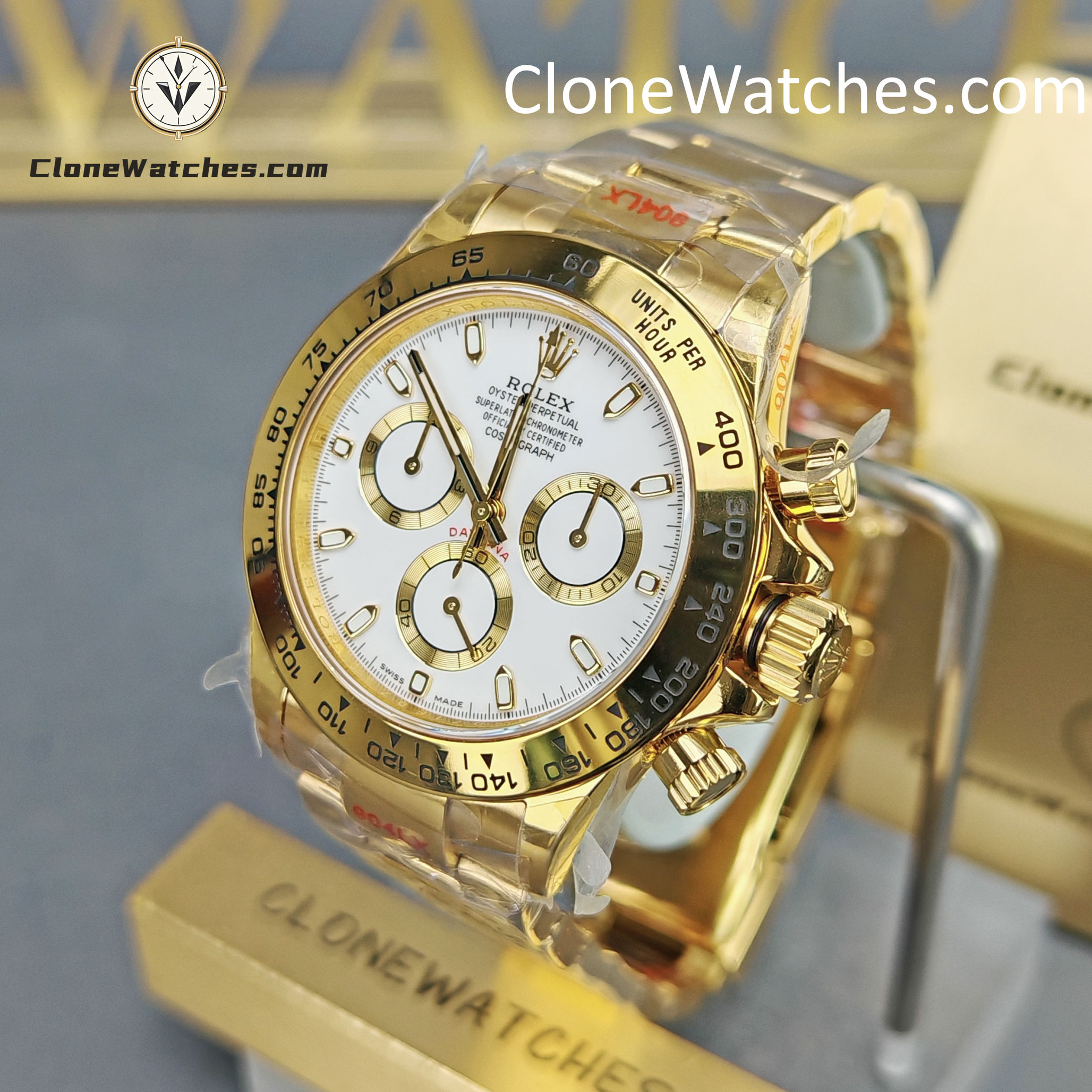 Rolex Super Clone Watches 1:1 Daytona White Dial m116508-0001 4130 Movement