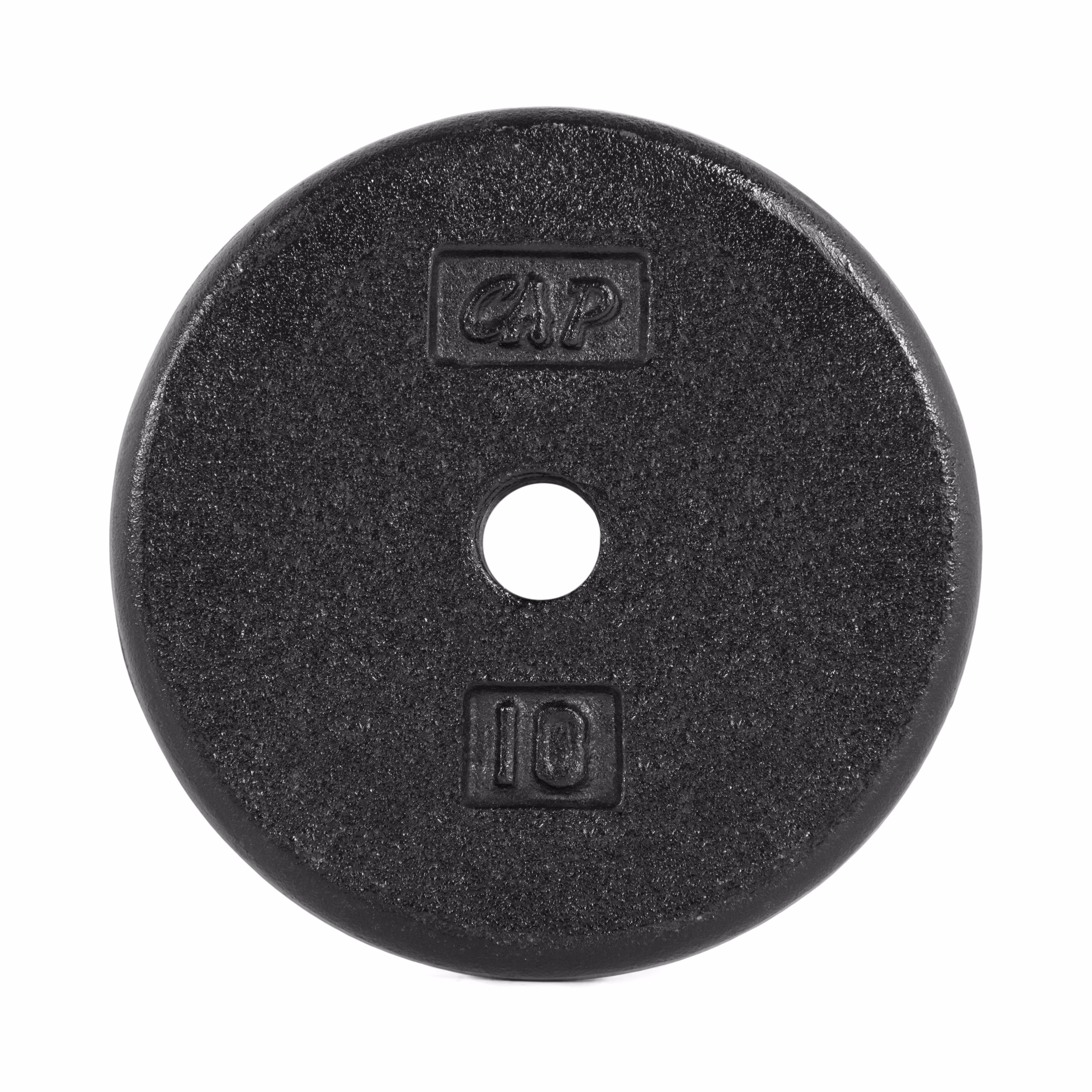 CAP Barbell Standard Cast Iron Weight Plate, Black, Singles 1.25-50 lb