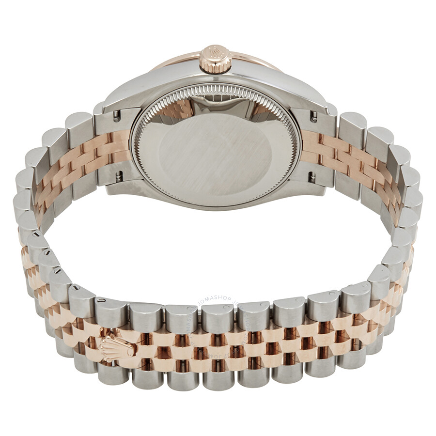 Rolex Datejust Chocolate Dial Automatic Ladies Steel and Everose Gold Jubilee Watch 278381CHDJ（Lifetime free warranty+90-days replacement service & Refund!.）