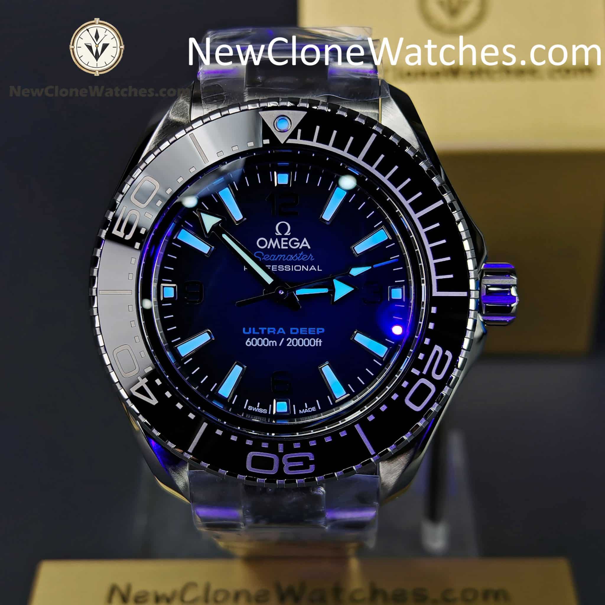 OMEGA Super Clone Watches 1:1 Seamaster Ocean Planet 6000M 45.5 MM 215.30.46.21.03.001