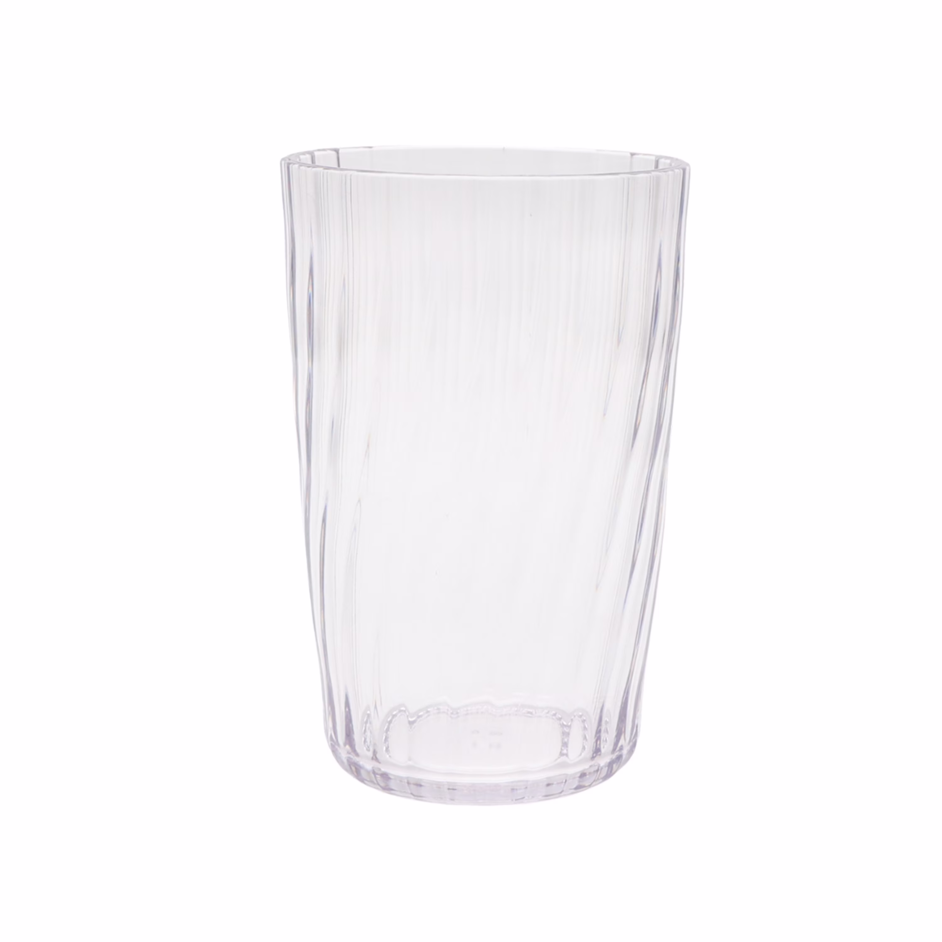 (6 pack) Mainstays 20 oz Acrylic Tall Tumbler, Embossed Swirl, Clear