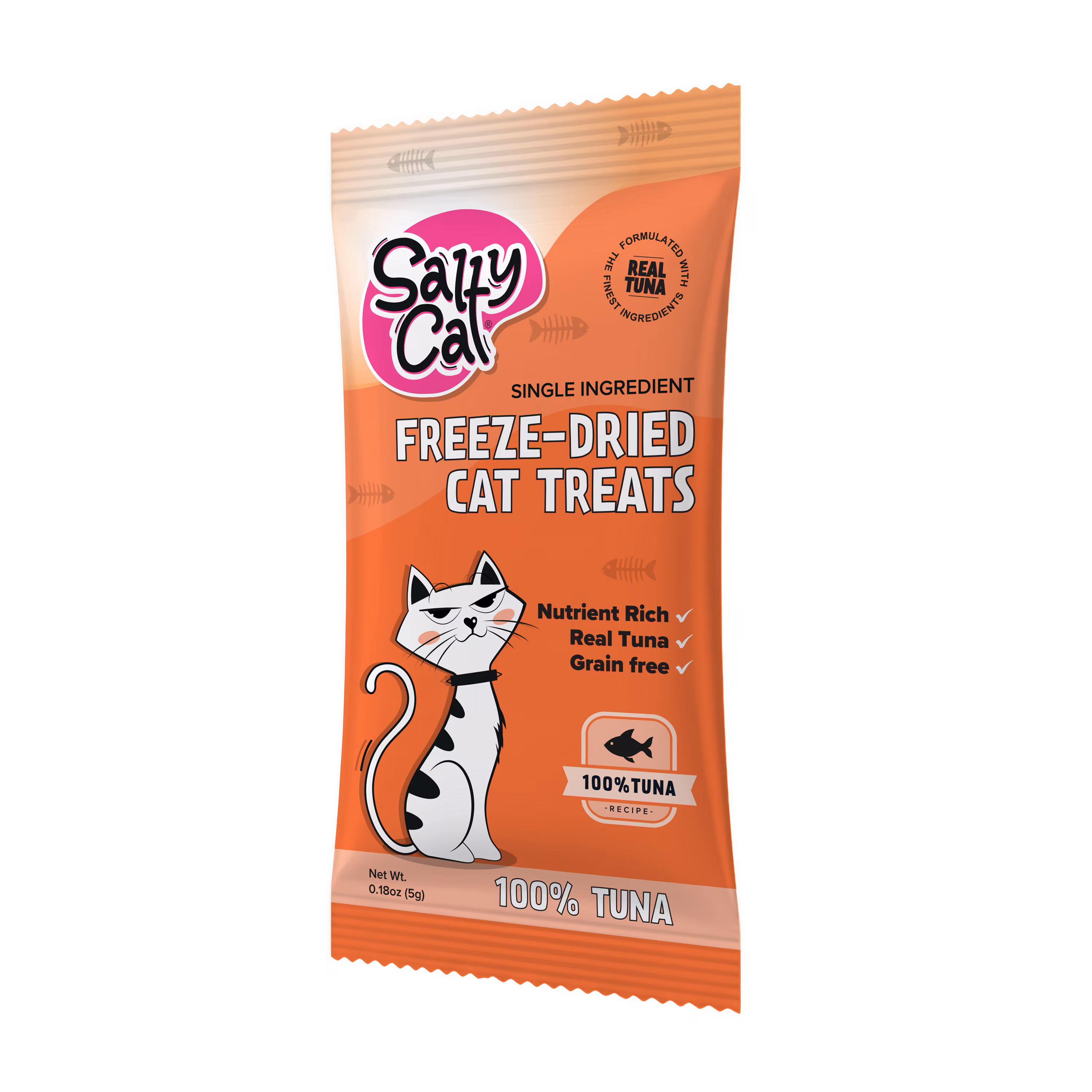 Salty Cat Freeze-Dried Tuna Cat Treats in 5 g bag