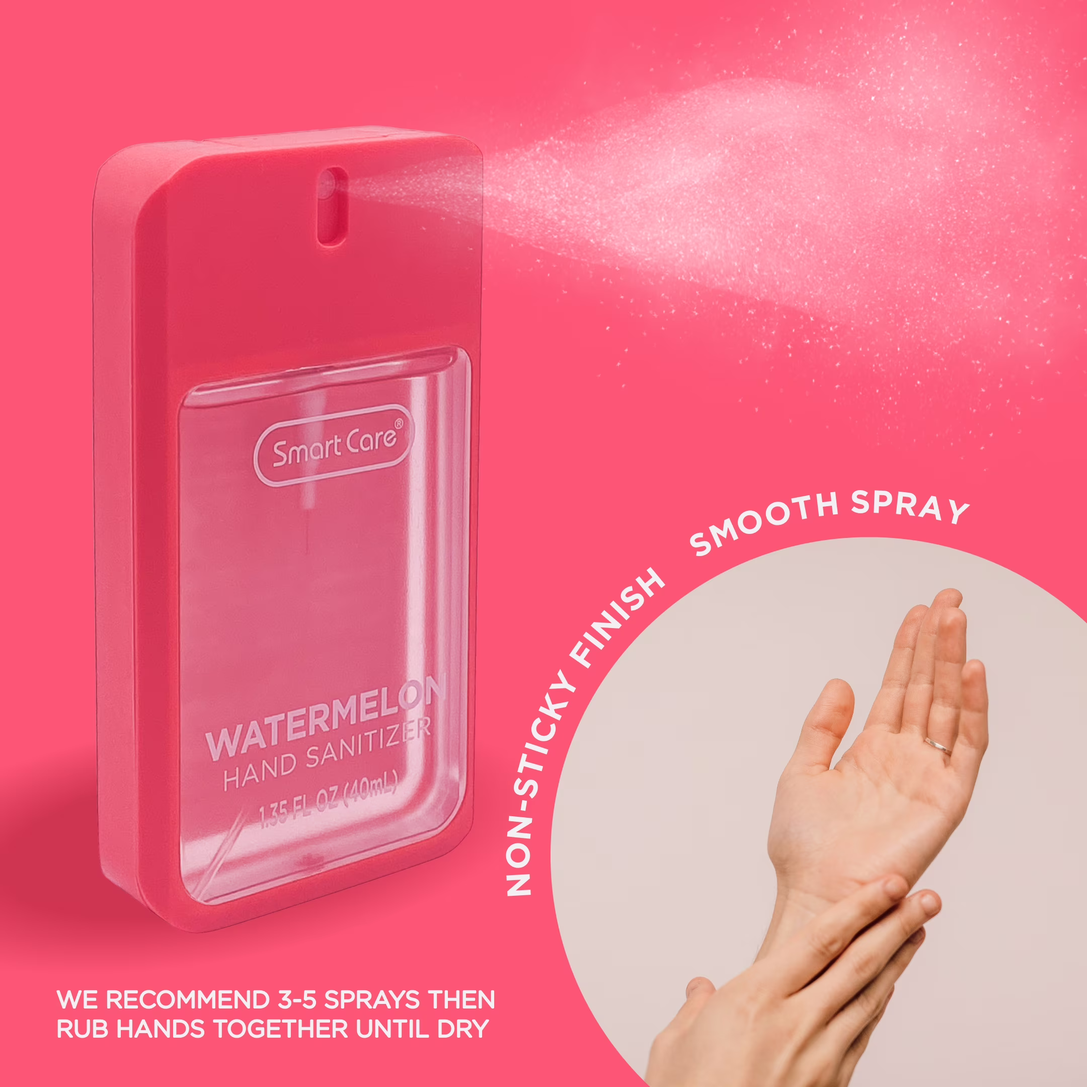 Smart Care Scented Hand Sanitizer Spray, Watermelon, 1.35 fl oz