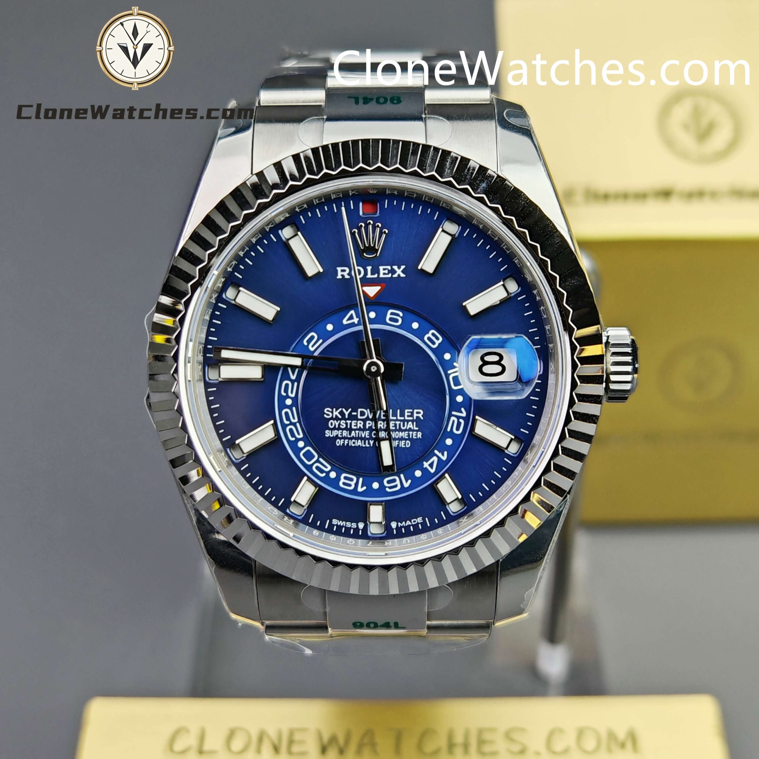 Rolex Super Clone Watches 1:1 Sky Dweller Blue Dial Oyster M336934 0005 Movement