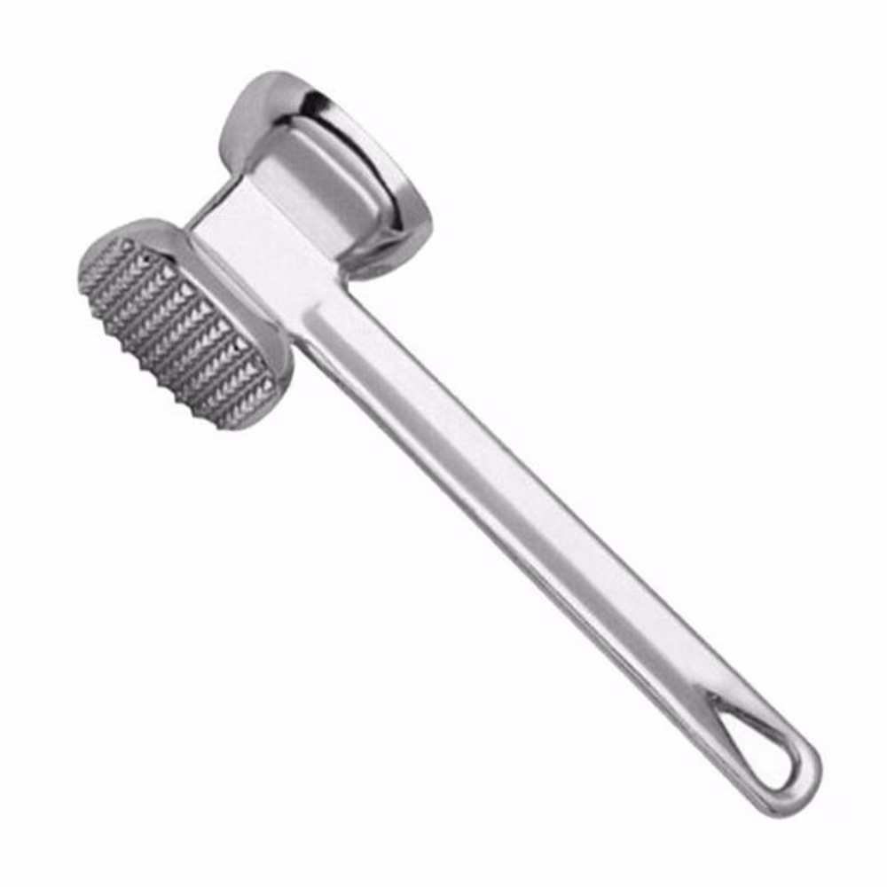 yulier 22.5cm Two Sides Aluminum Meat Hammer Mallet for Beef Chicken Steak Beefs Porks Kitchen Gadgets Meat Tools