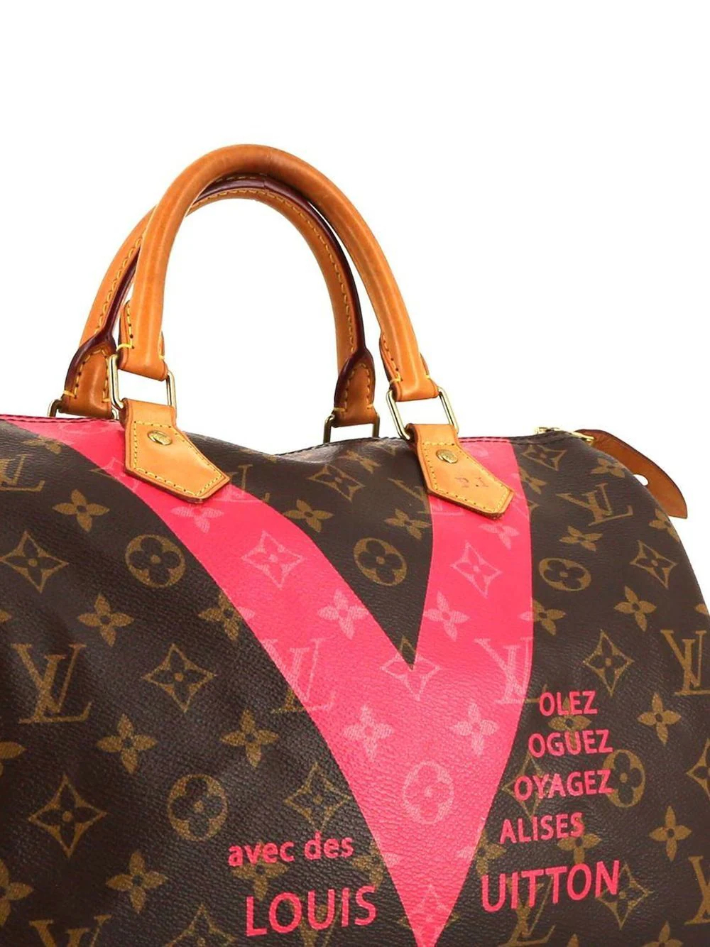 V Speedy 30 Classic Print Handbag (2015 Collection)