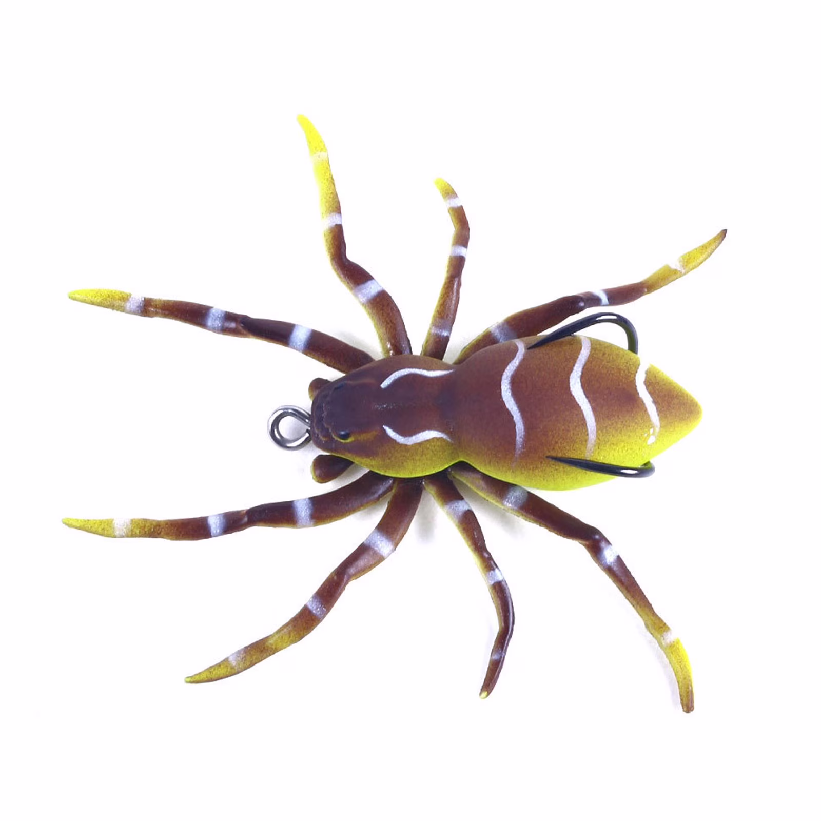 fishing gear, fishing lures fishing baits, Enhanced Fishing Bait With Hook Complete Tackle Kit Saltwater Fishing Enhancements Realistic Spider, Yellow