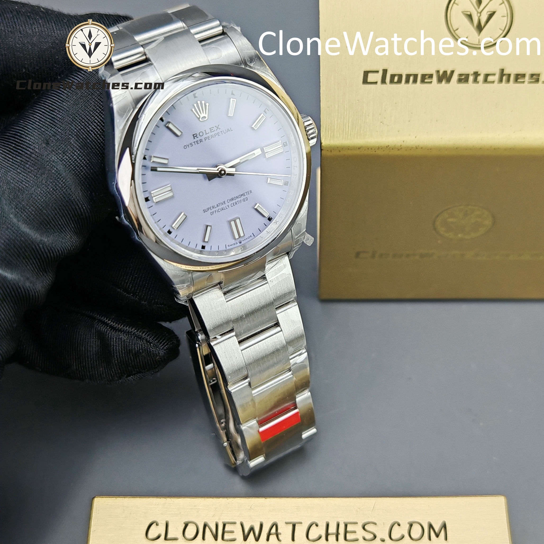 Rolex Super Clone Watches 1:1 Oyster Perpetual Purple Dial 36mm 126000-0013 3230 Movement