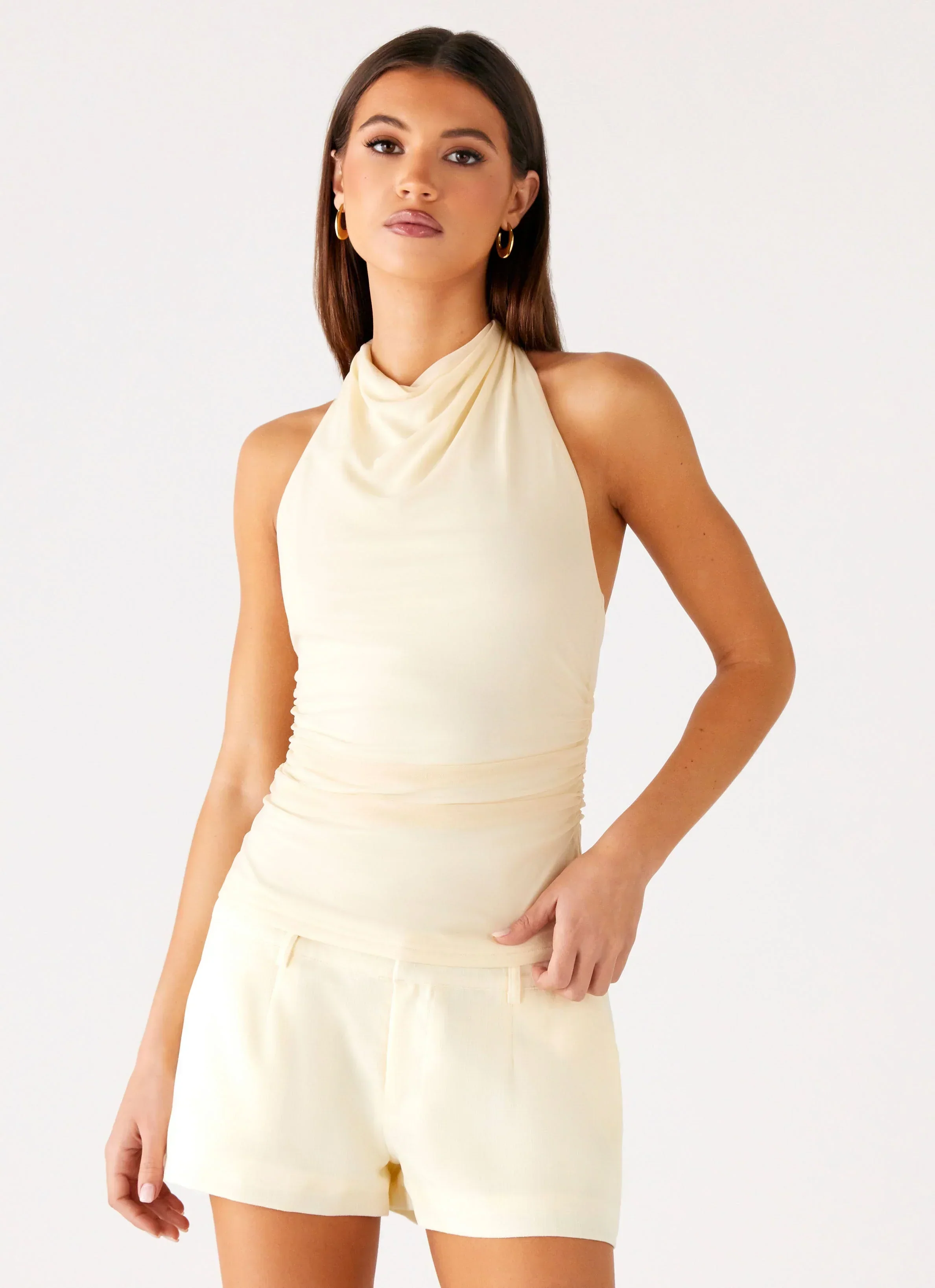 Rosana Halter Top - Butter