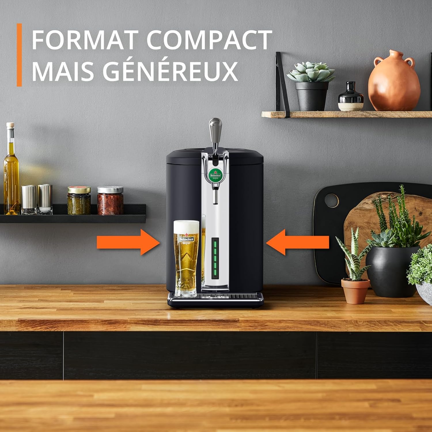 Machine bière pression Beertender Compact fûts 5 L mousse température parfaite