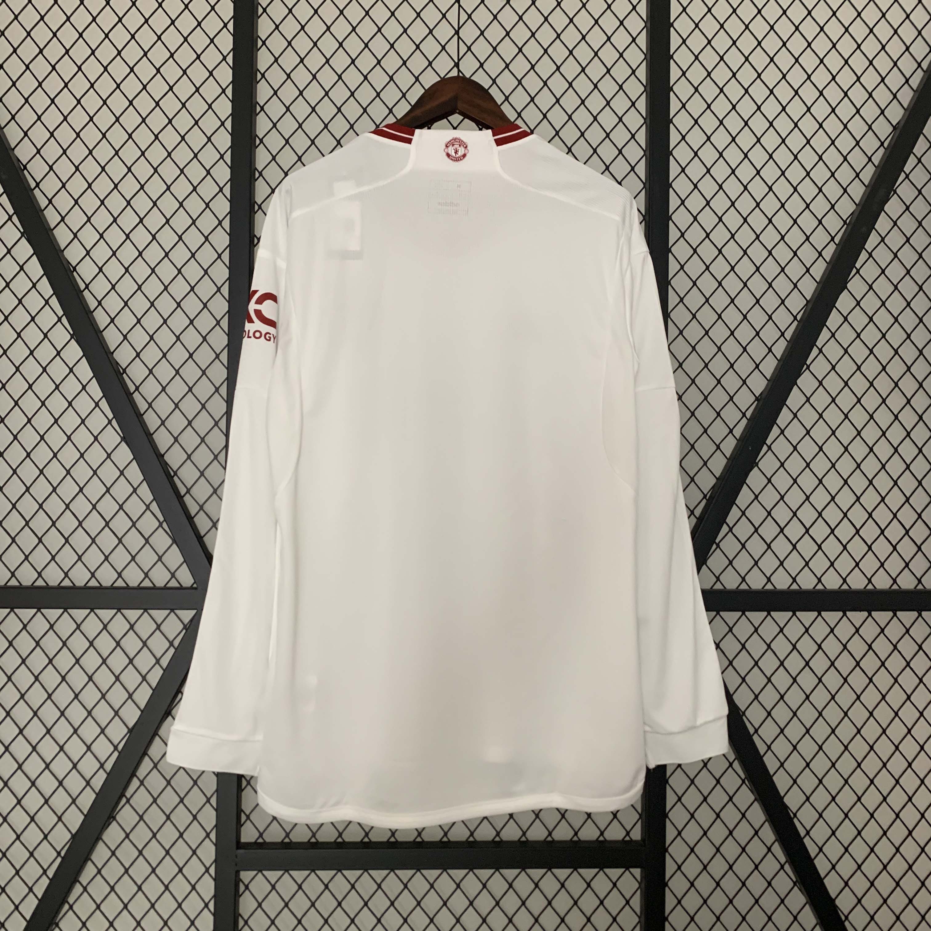2023/2024 Long Sleeve Manchester United Third Away Football Shirt 1:1 Thai Quality-Fans