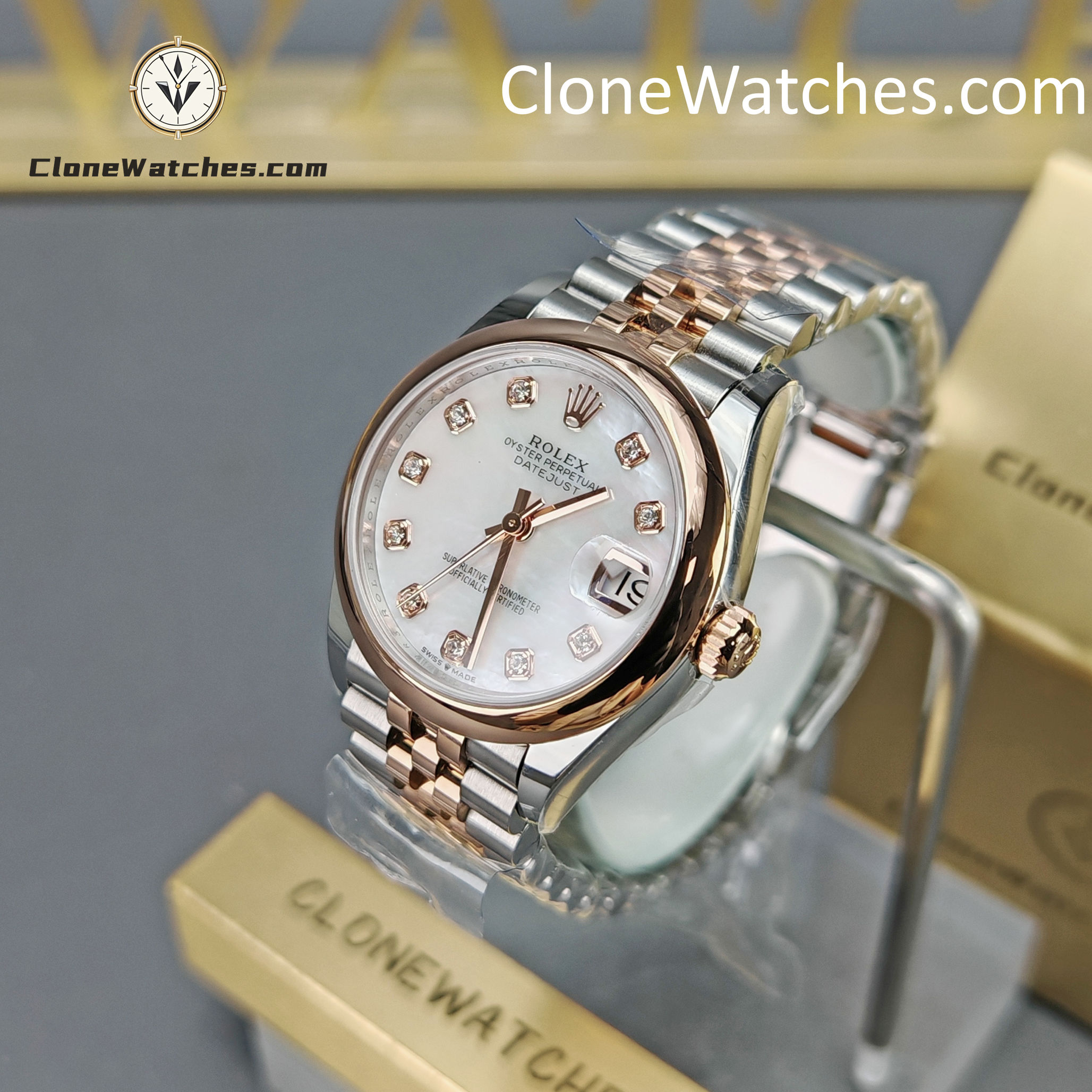 Rolex Super Clone Watches 1:1 DateJust m278243-0028 Jubilee 31MM 2236 Movement