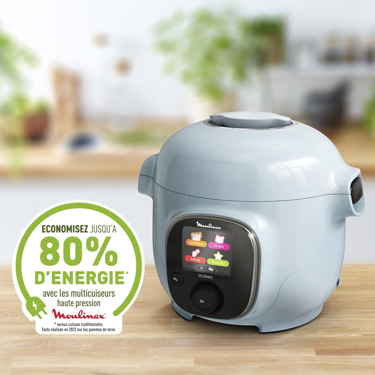 Multicuiseur intelligent Cookeo Mini 3L 150 recettes cuisson haute pression CE880410