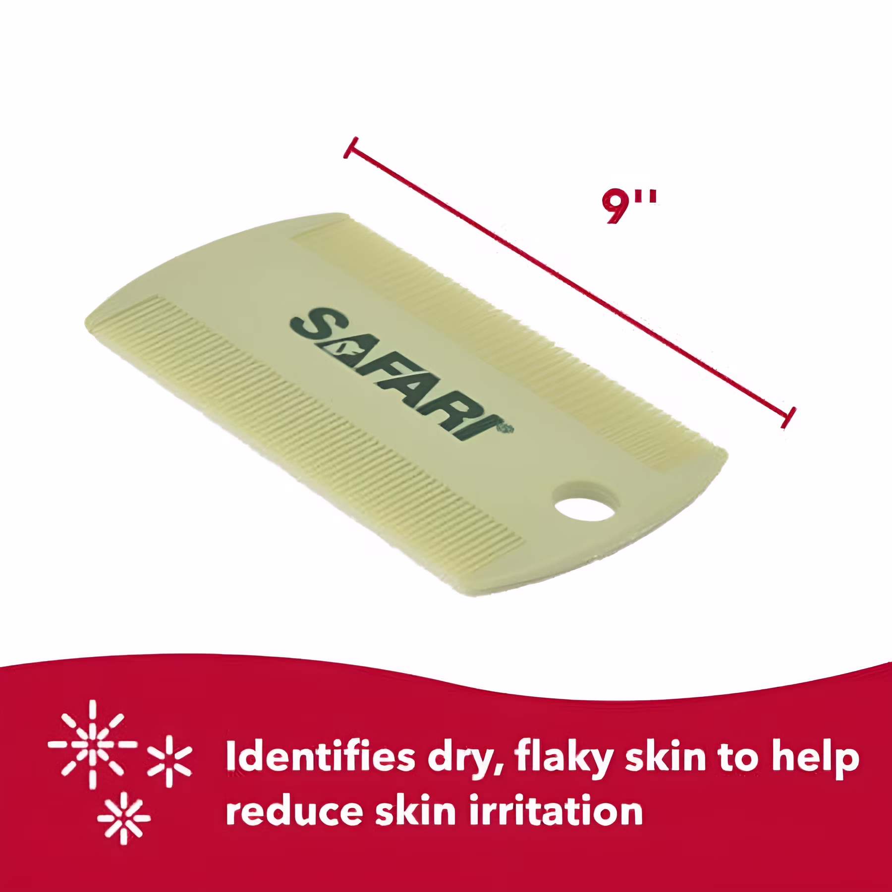 Safari Dog Flea Comb, Double-Sided