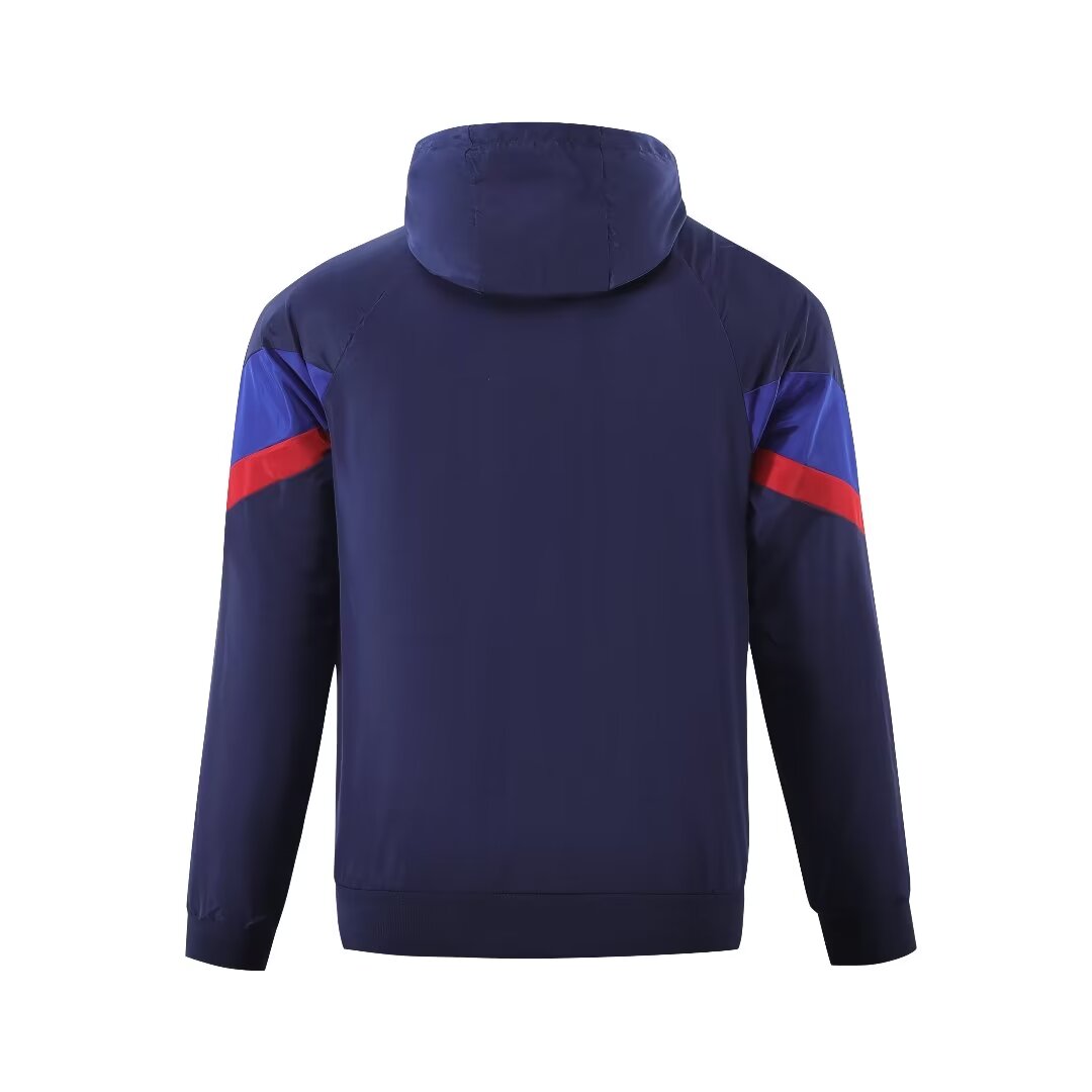 2023/24 Barcelona blue hooded windbreaker 1:1 Thai quality