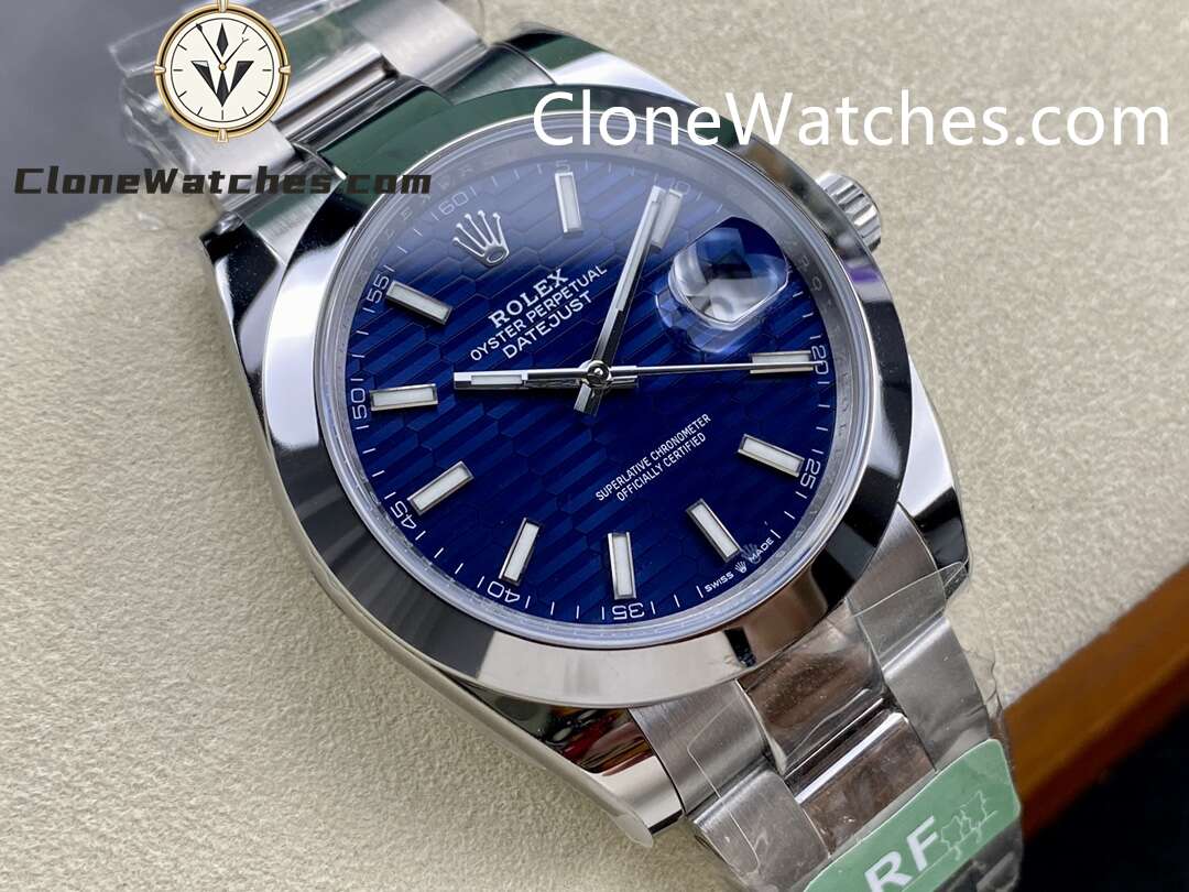 Rolex Super Clone Watches 1:1 DateJust Blue Dial M126300 – 0023 Oyster 41MM 3235 Movement