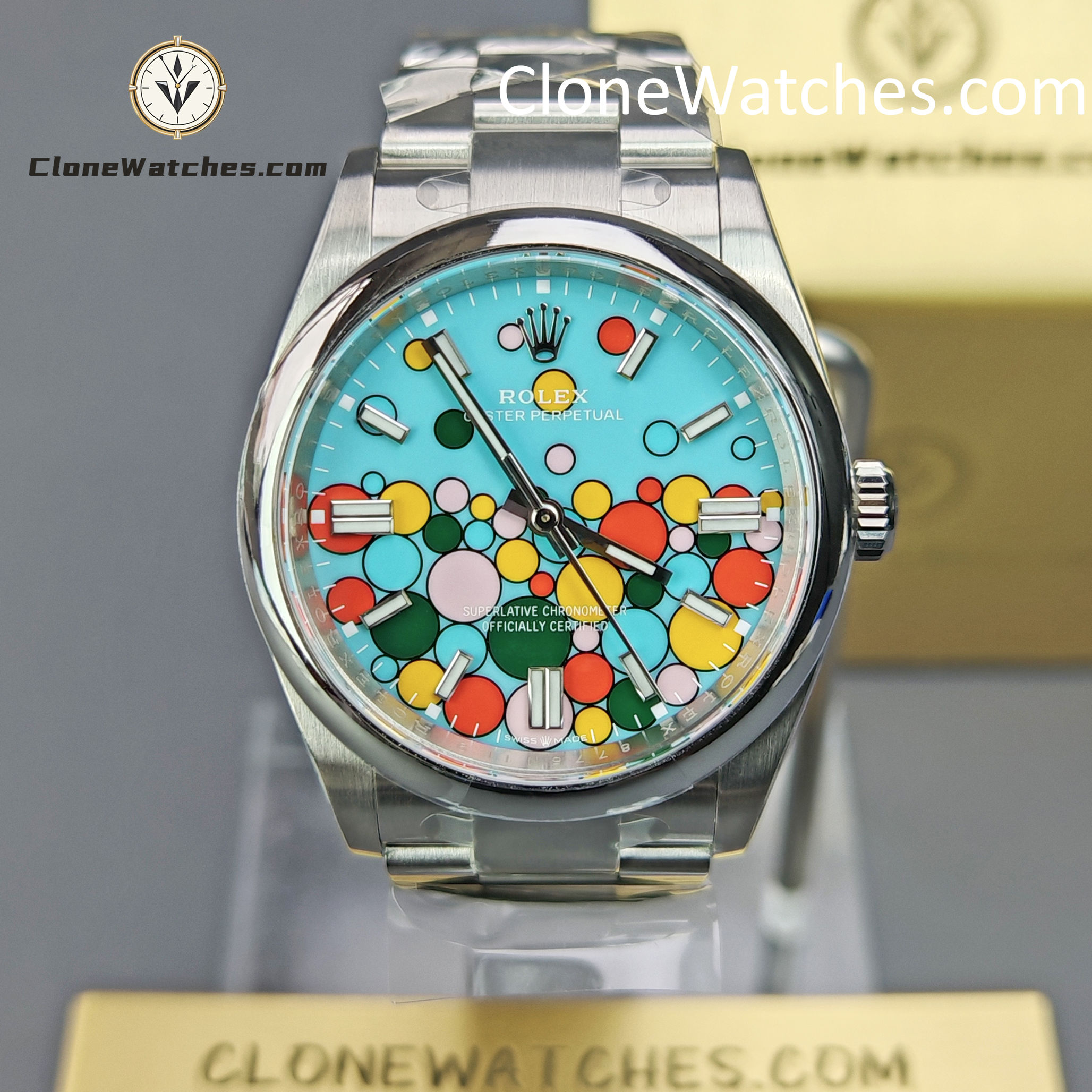 Rolex Super Clone Watches 1:1 Oyster Perpetual Celebration Dial 36mm m126000-0009 3230 Movement